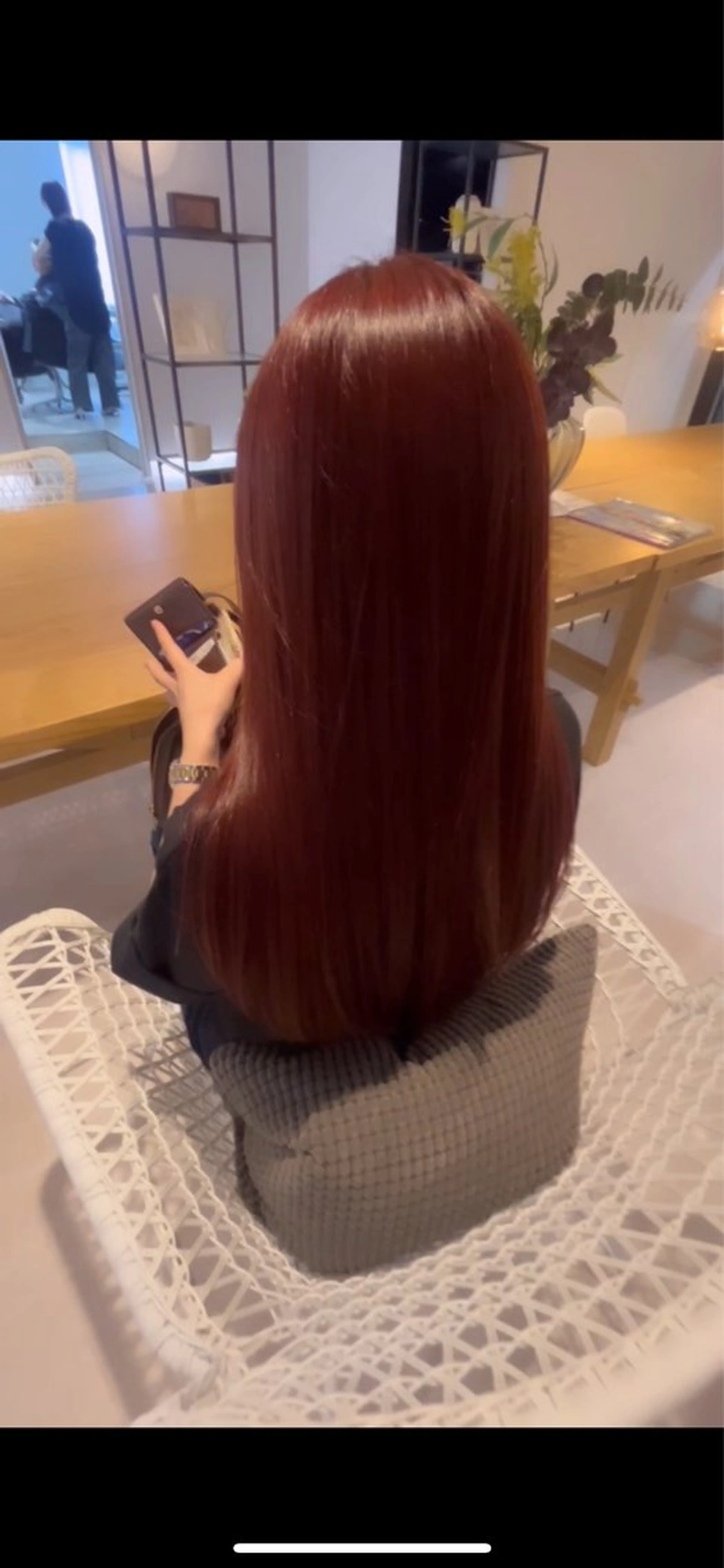 カラー レッドカラー ニトウ レイナ🌺🌴🐠のヘアスタイル