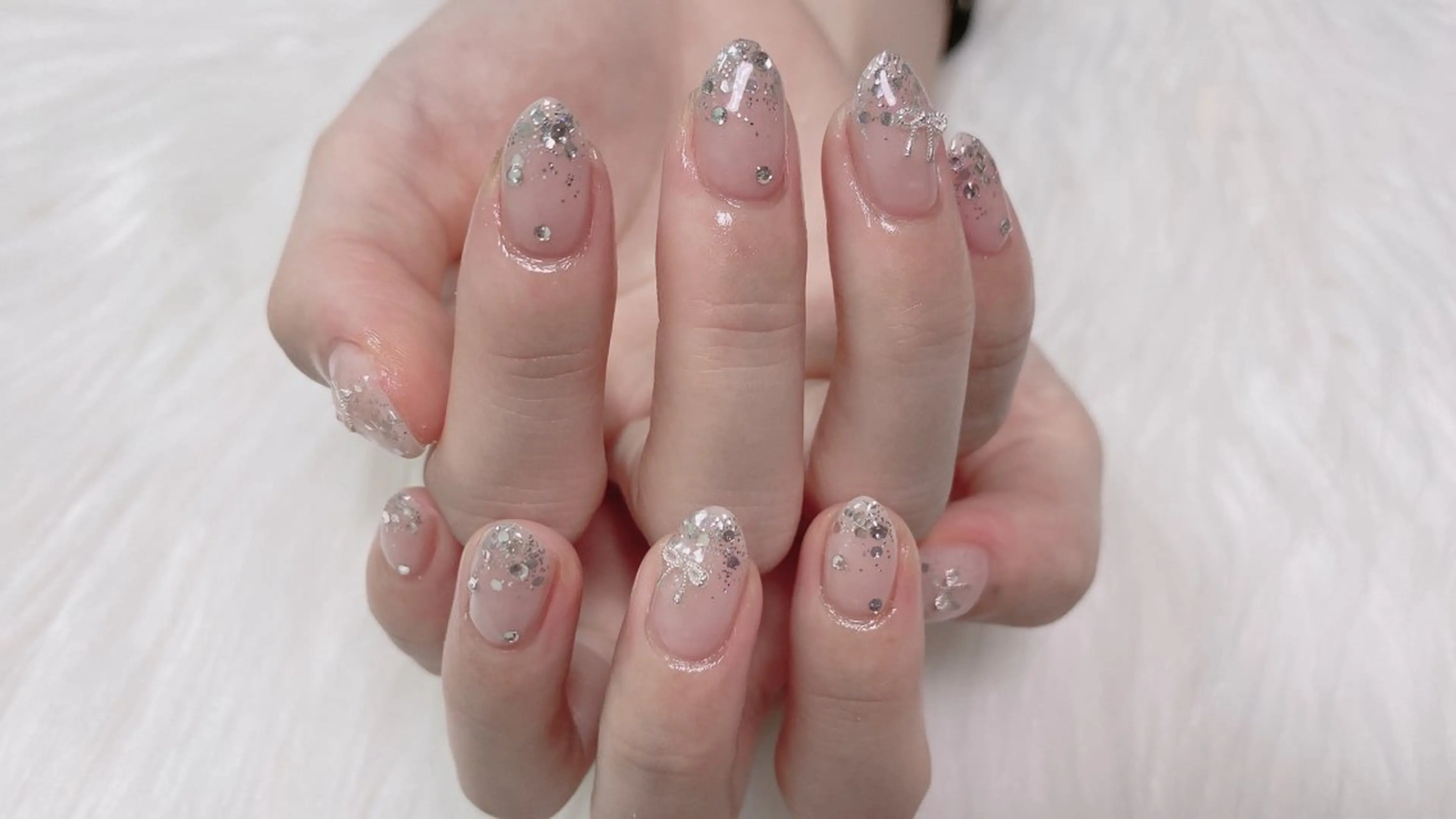 ネイル ハンドネイル オーシャン スカルプネイルサロンのネイルデザイン