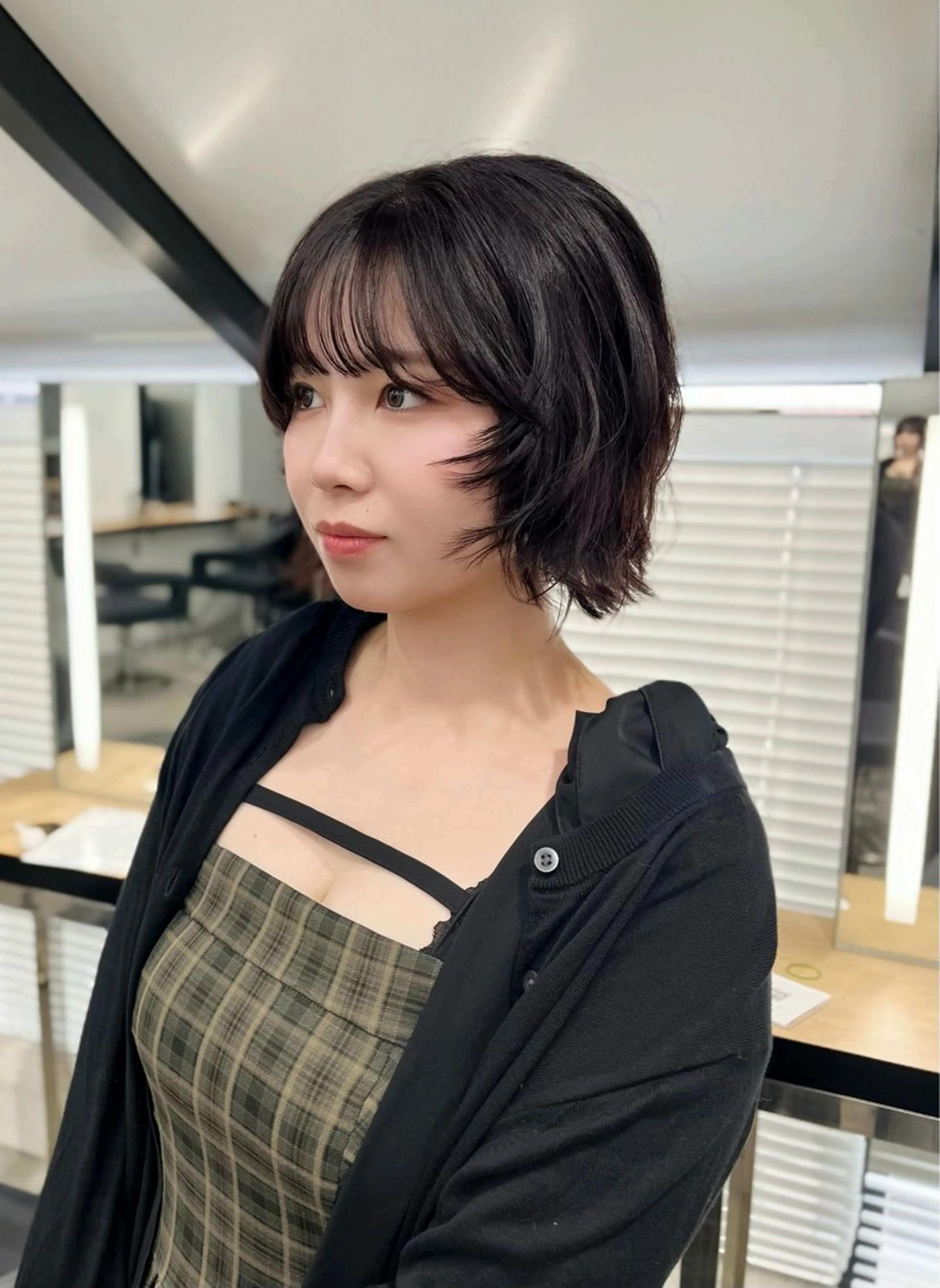 ショート ボブレイヤー ボブ レイヤーカット ナチュラルなショート ・ボブ/前原汐🎐のヘアスタイル