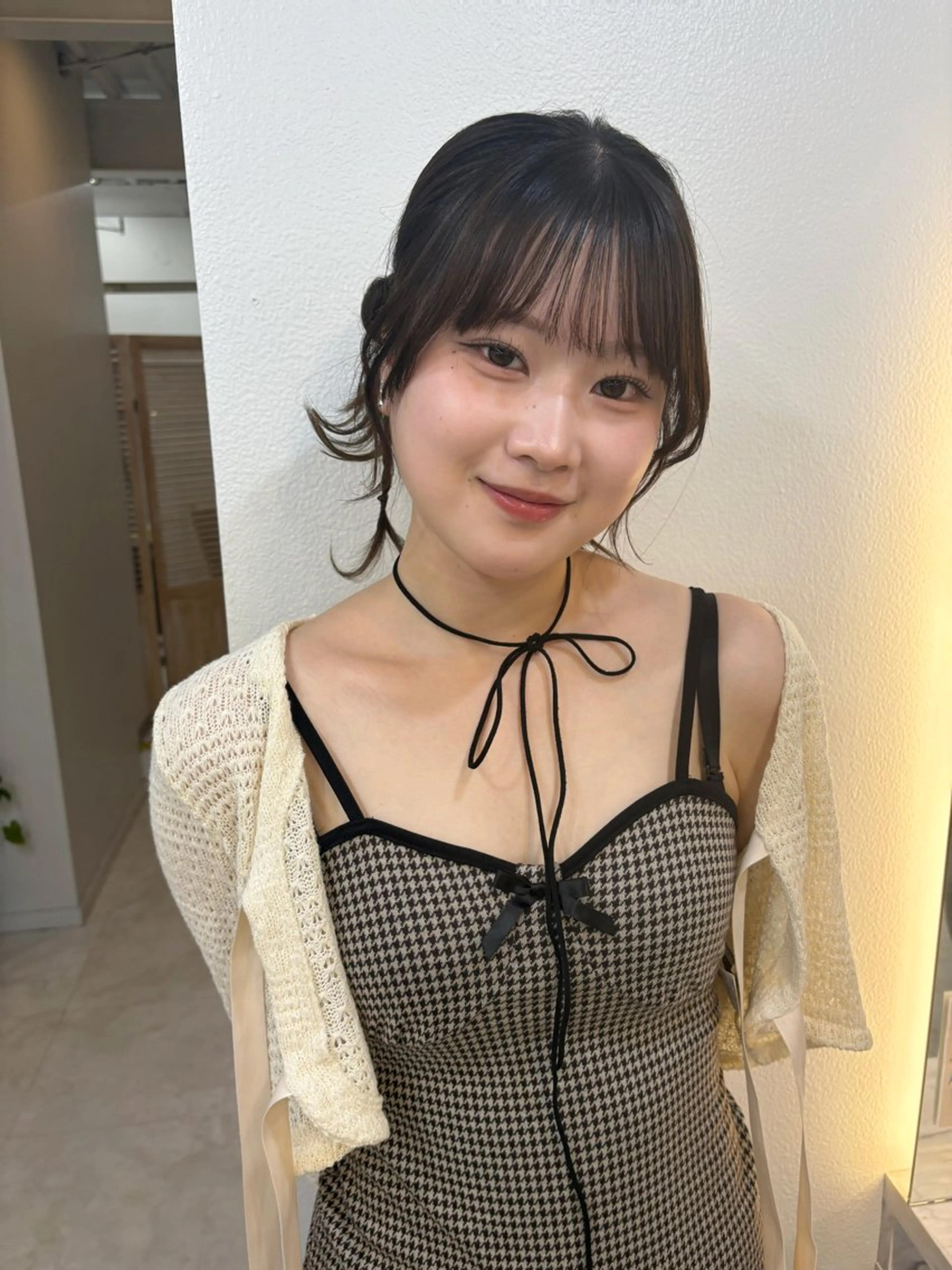 セミロング ヘアセット 透明感/前髪顔周り ‎🤍SAKURAのヘアスタイル