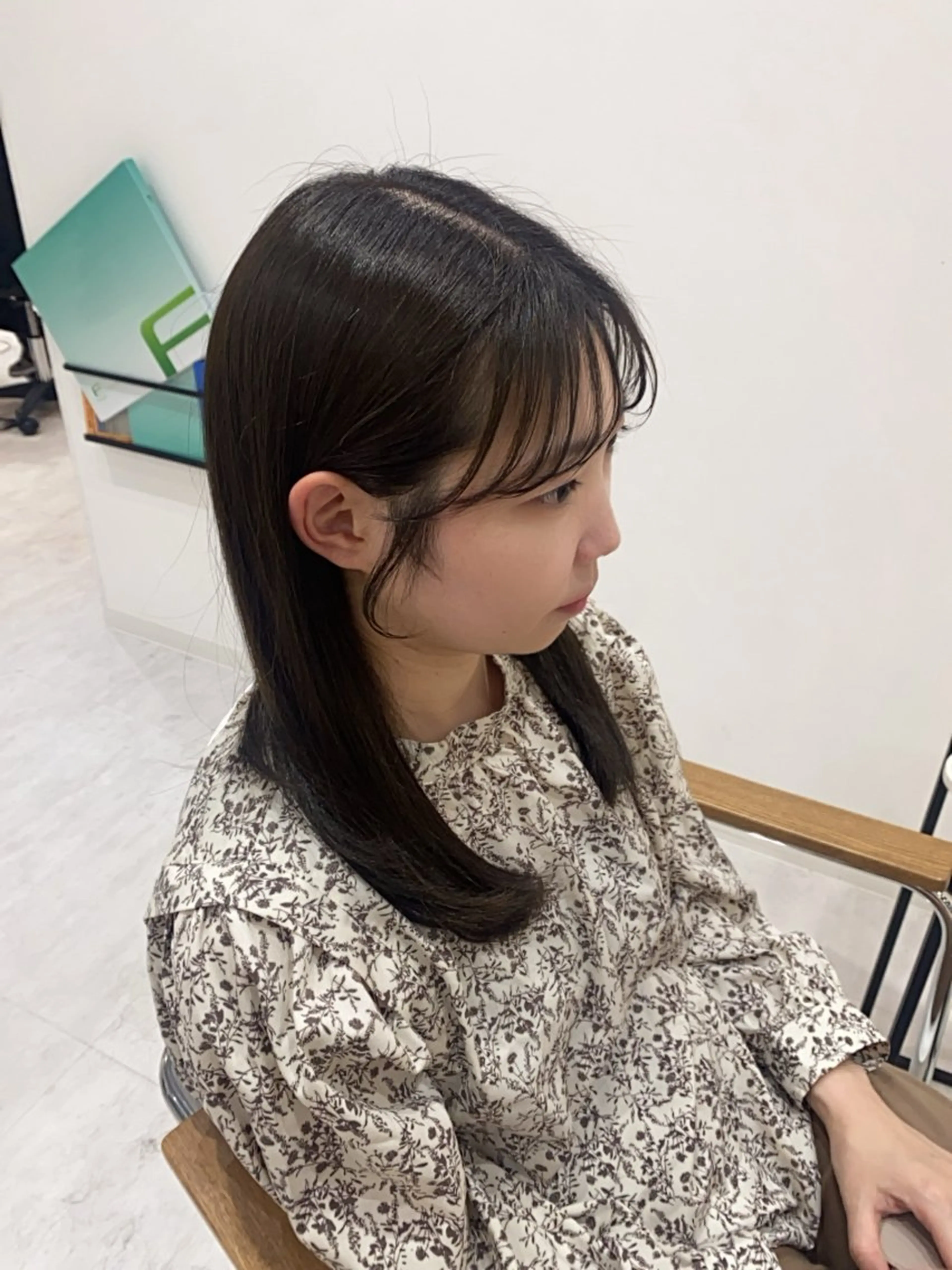 セミロング カット ヘアカラー トリートメント 博多美容室♡ 髪質改善/艶カラーのヘアスタイル