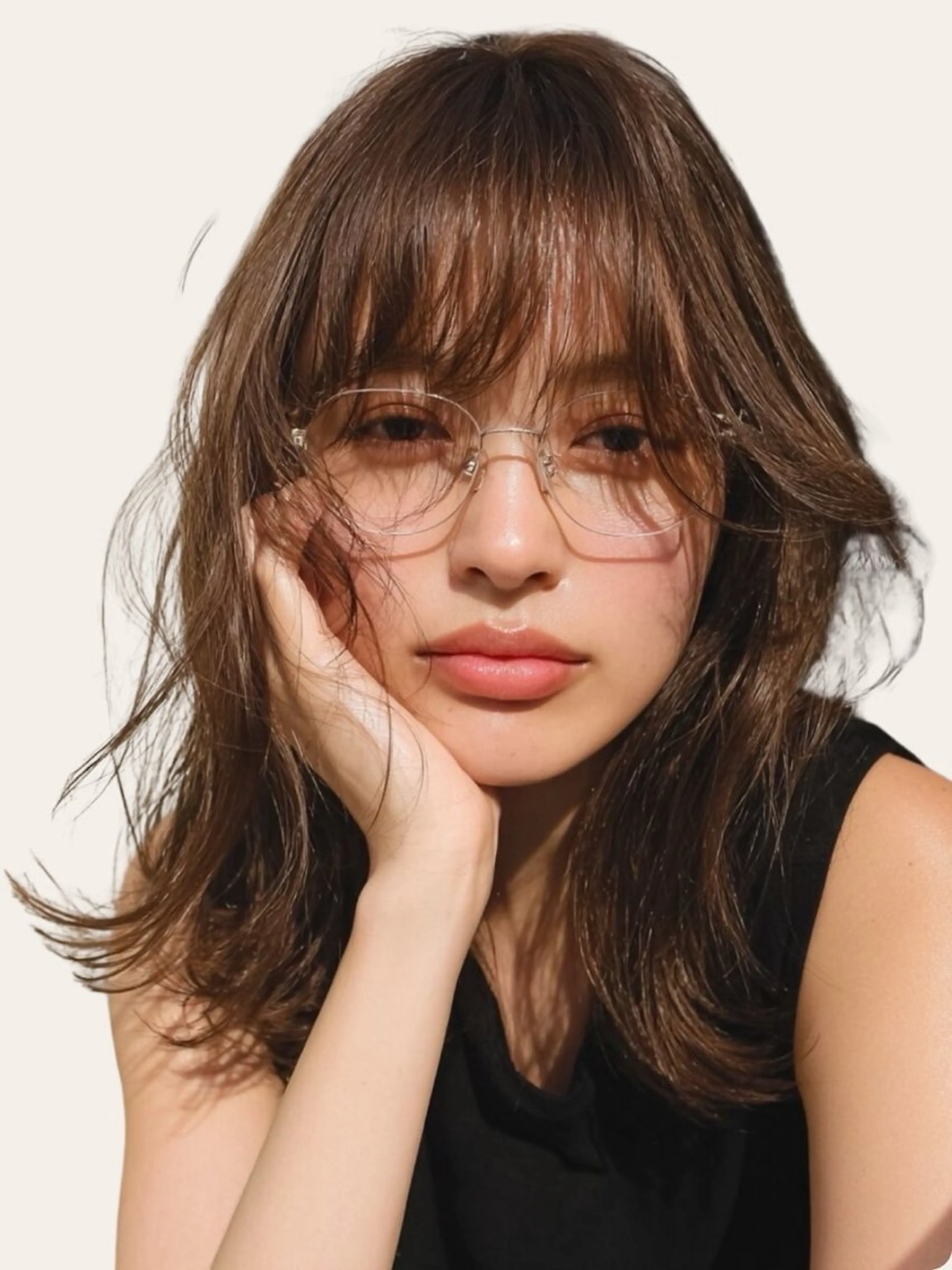 ミディアム カット ヘアカラー トリートメント ニワ/レイヤーカット /透明感カラー💎のヘアスタイル