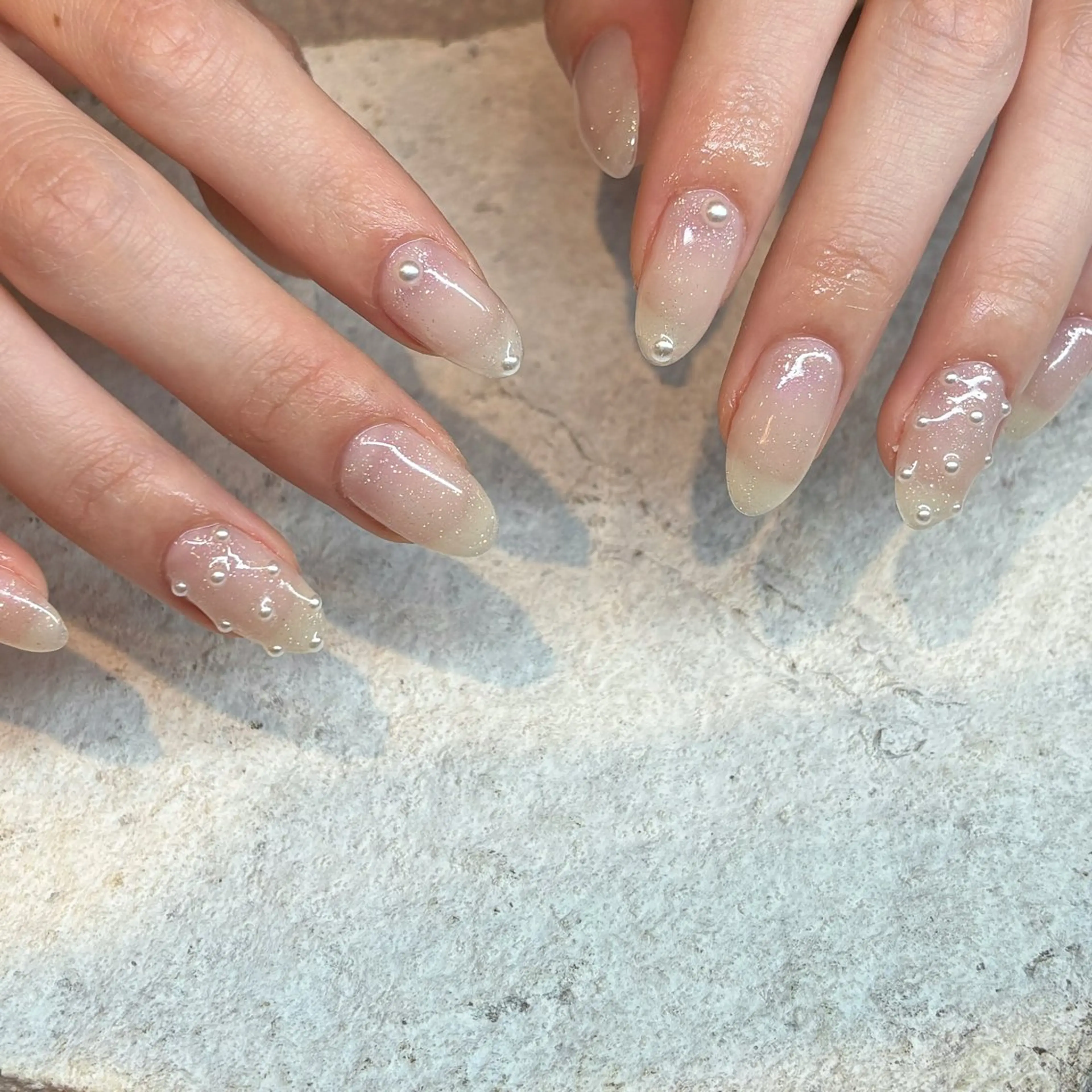 ネイル ラメ(グリッター) HONOKA W 【深江橋店】のネイルデザイン