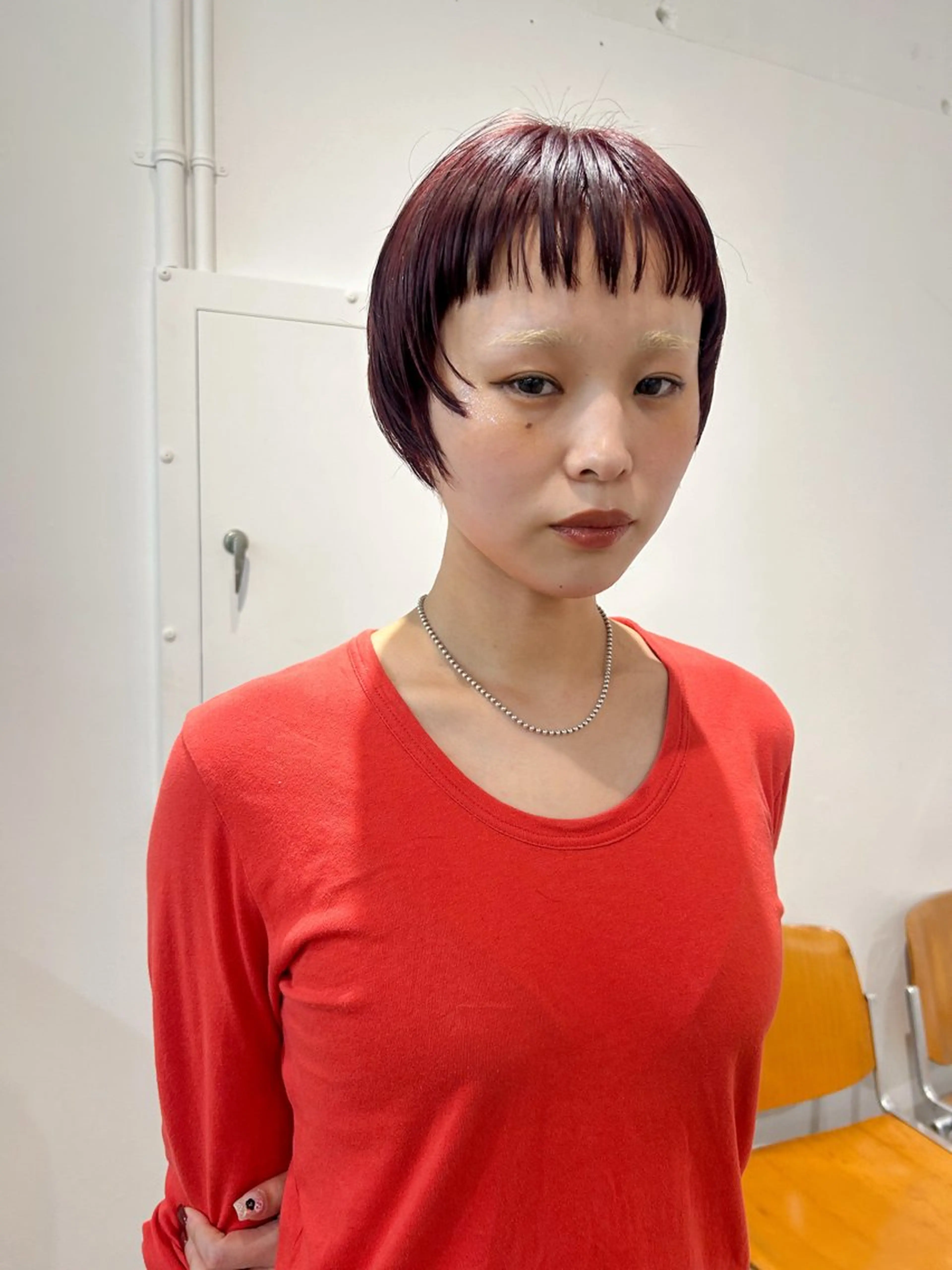 ショート カラー カット ヘアカラー 原 瑞希のヘアスタイル