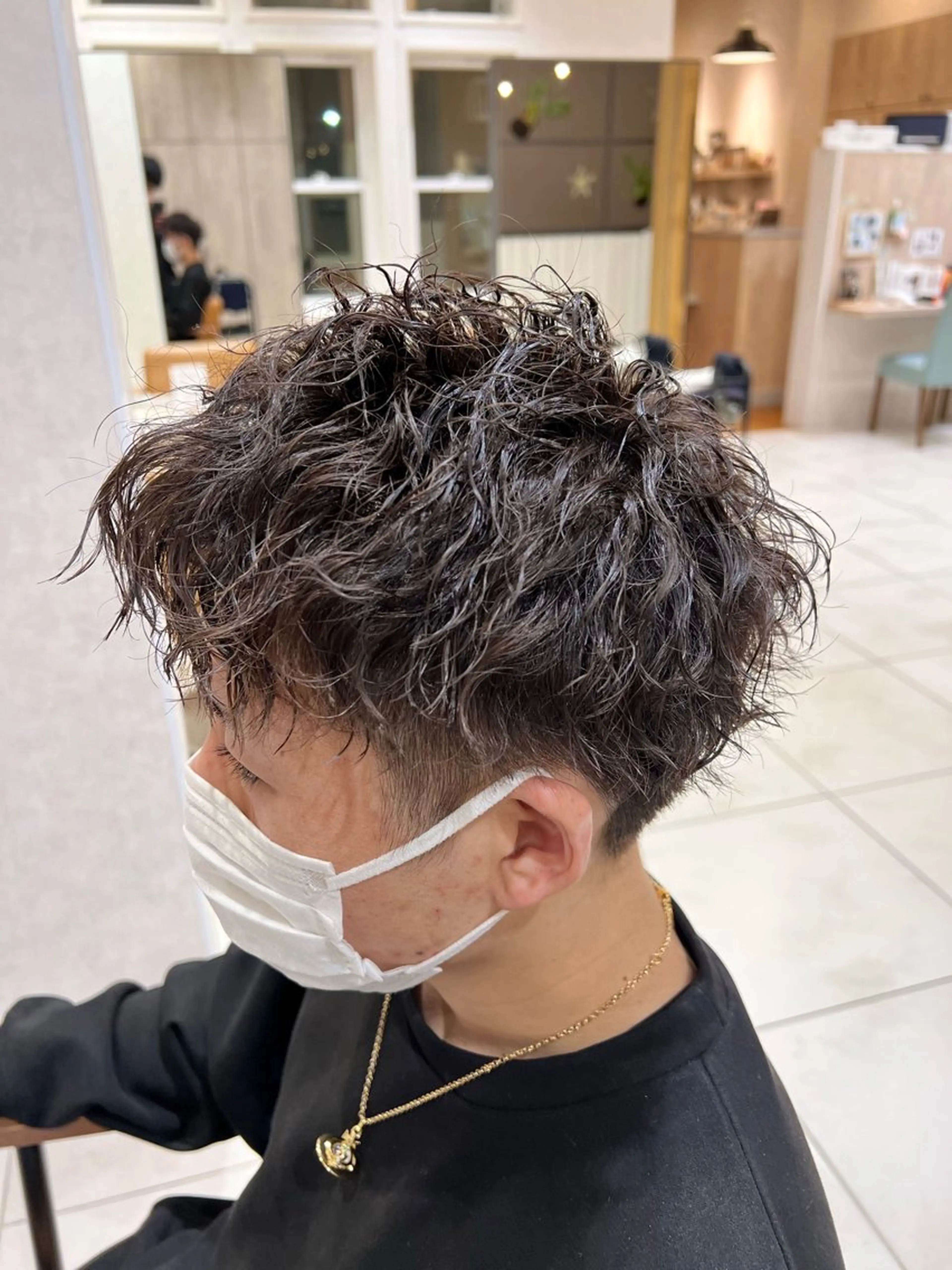 メンズ メンズパーマ レディースショート/ メンズパーマ/足立のヘアスタイル