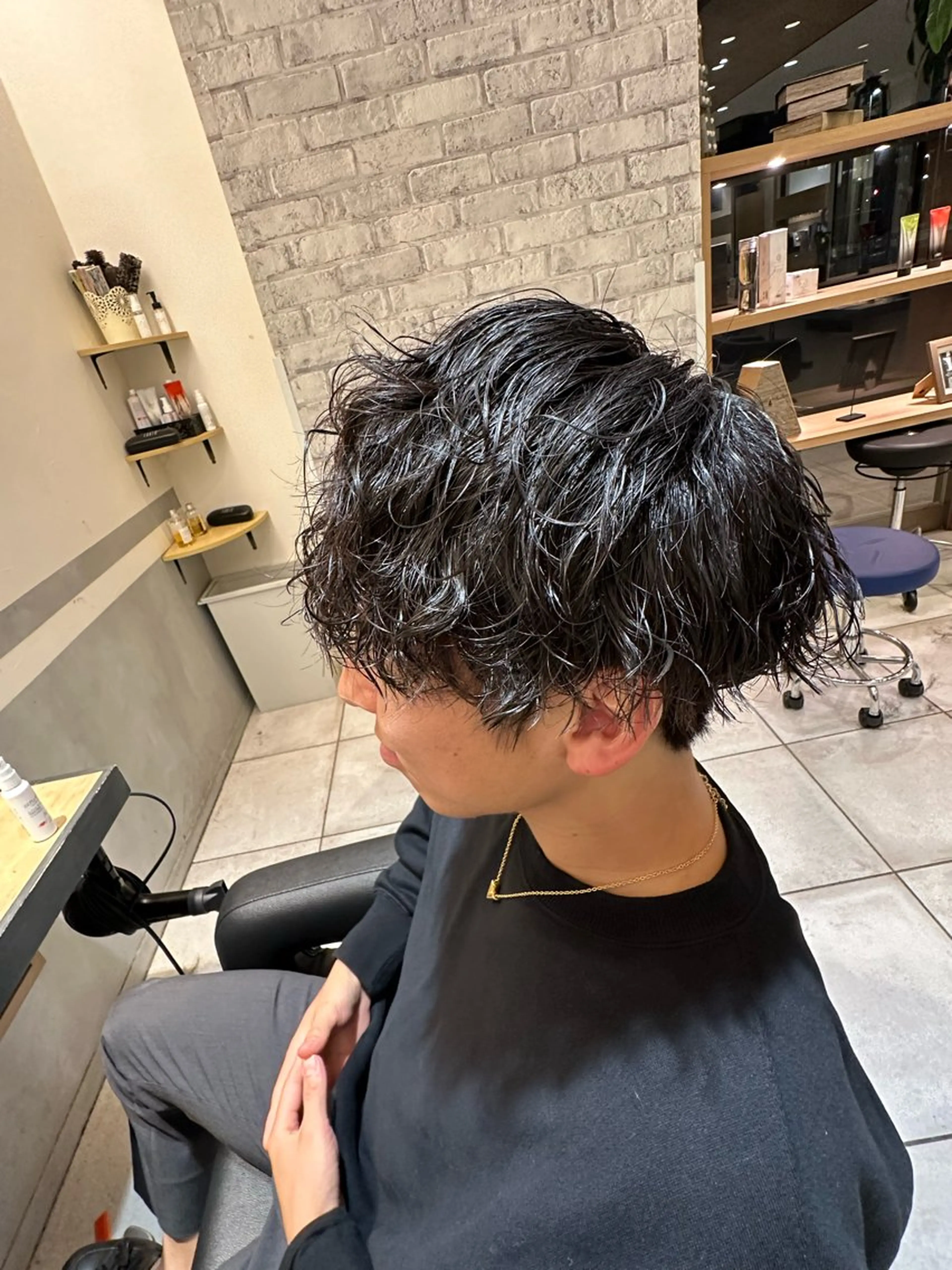 メンズ限定クーポン🔥カット➕波巻きスパイラルパーマ🌊➕1stepトリートメントの写真