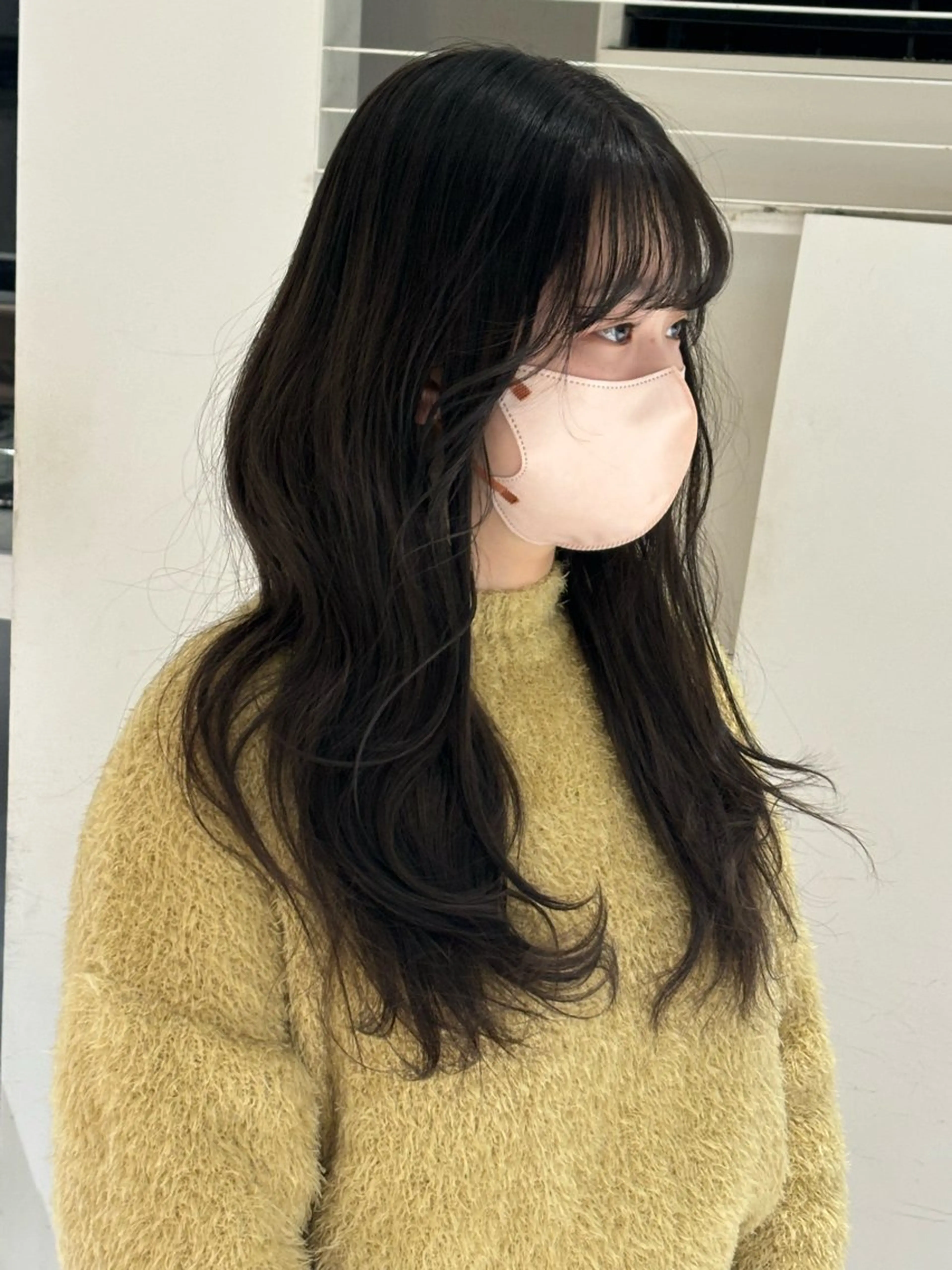 ロング カラー アッシュ ミント ナチュラルカラー🎨 /YUJIのヘアスタイル
