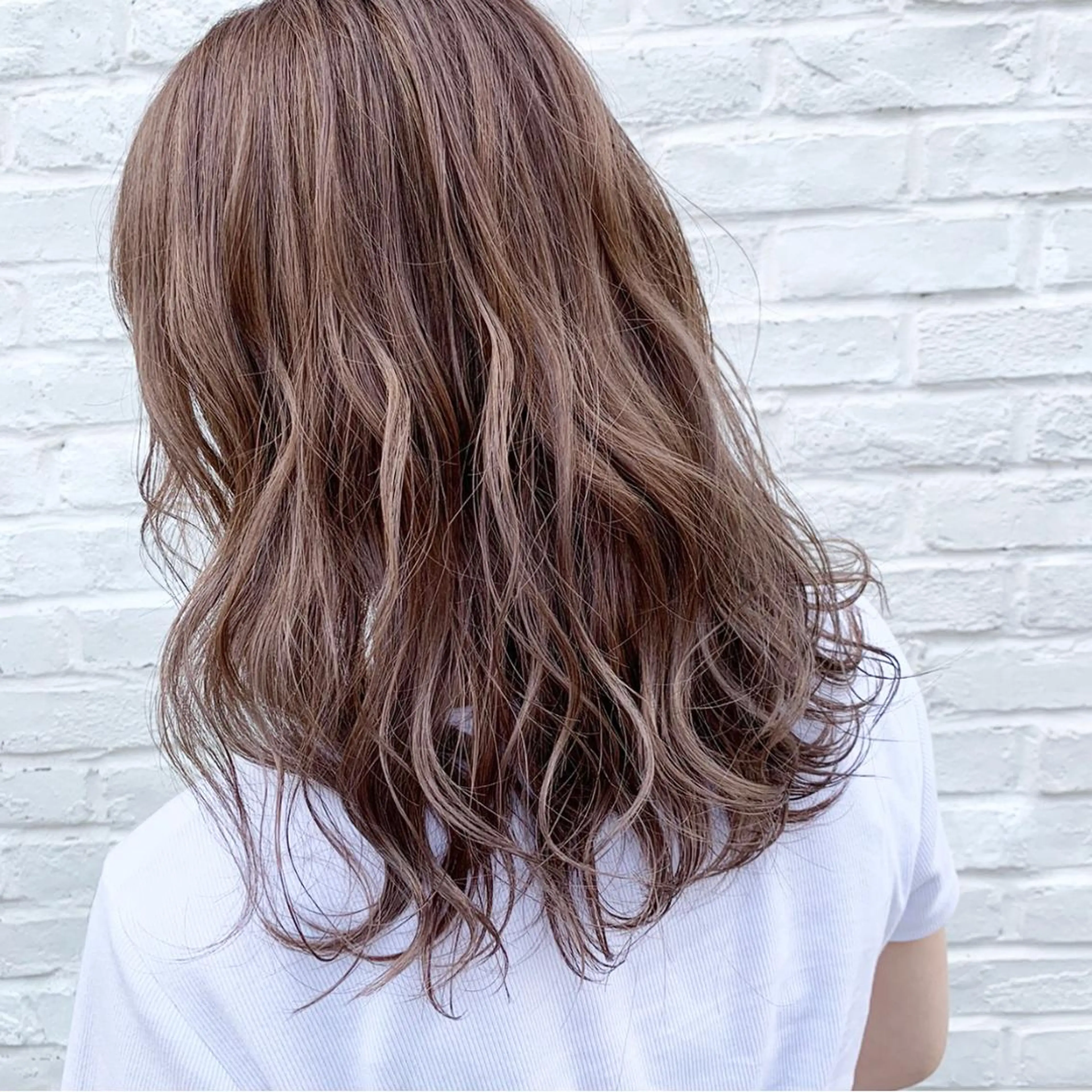 ミディアム カラー ヘアアレンジ ハイトーン/美髪矯正 🍃大江拓実のヘアスタイル