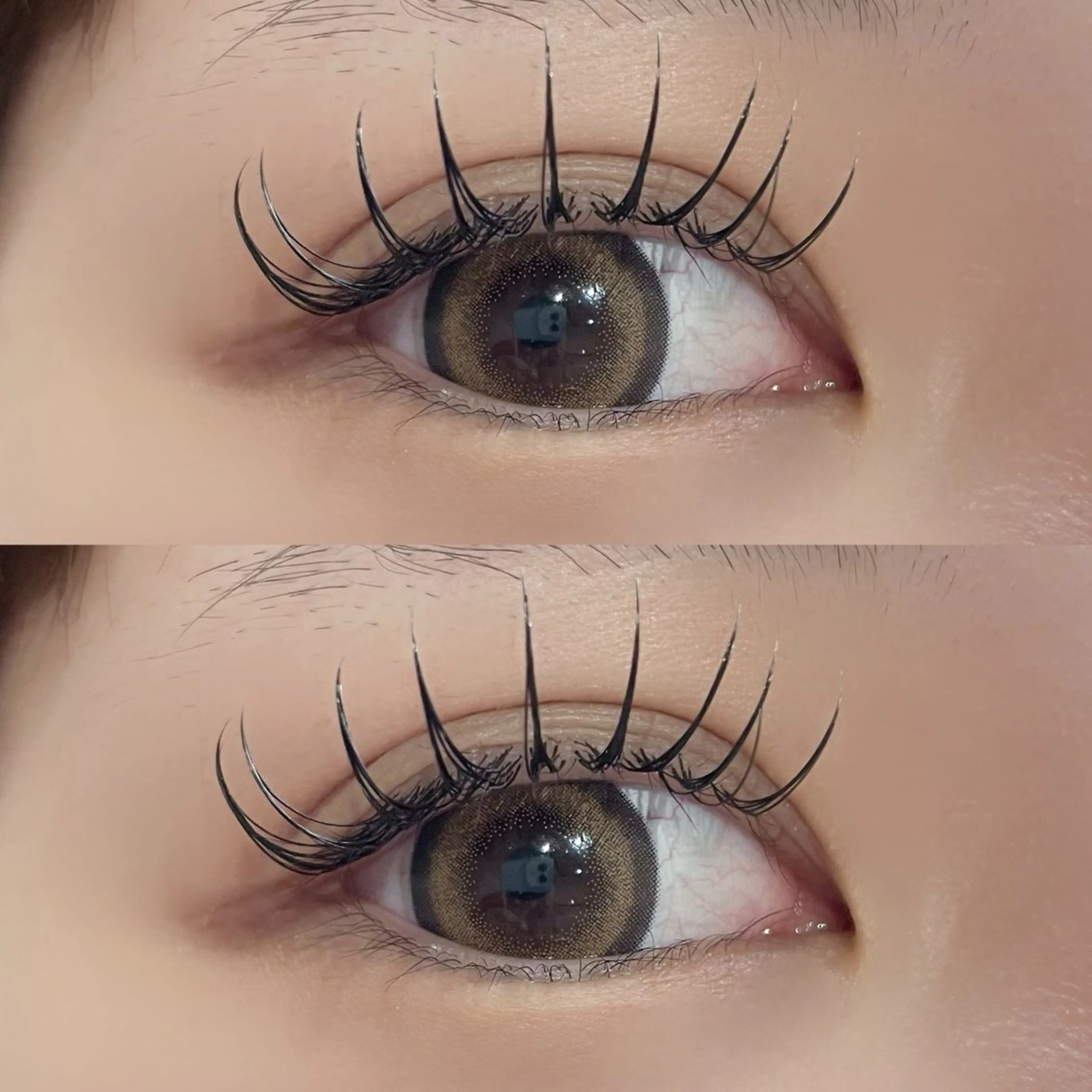 マツエク・マツパ 束感まつ毛 キュート Dカール フラットラッシュ mary nail&eyelash 西大寺所属・mary eye 北浦のマツエク・マツパデザイン