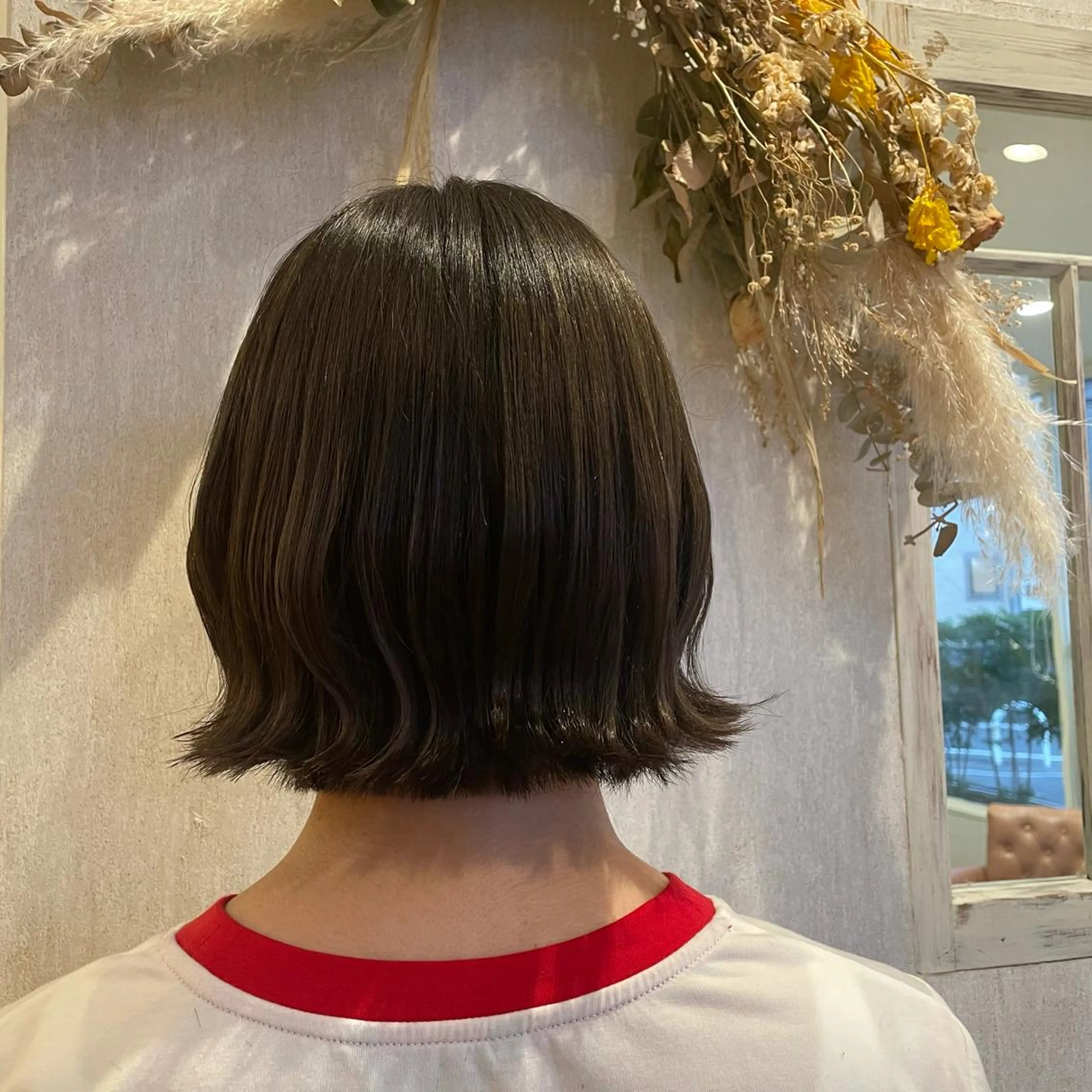 ショート ボブ 外ハネヘア 上田 早恵のヘアスタイル
