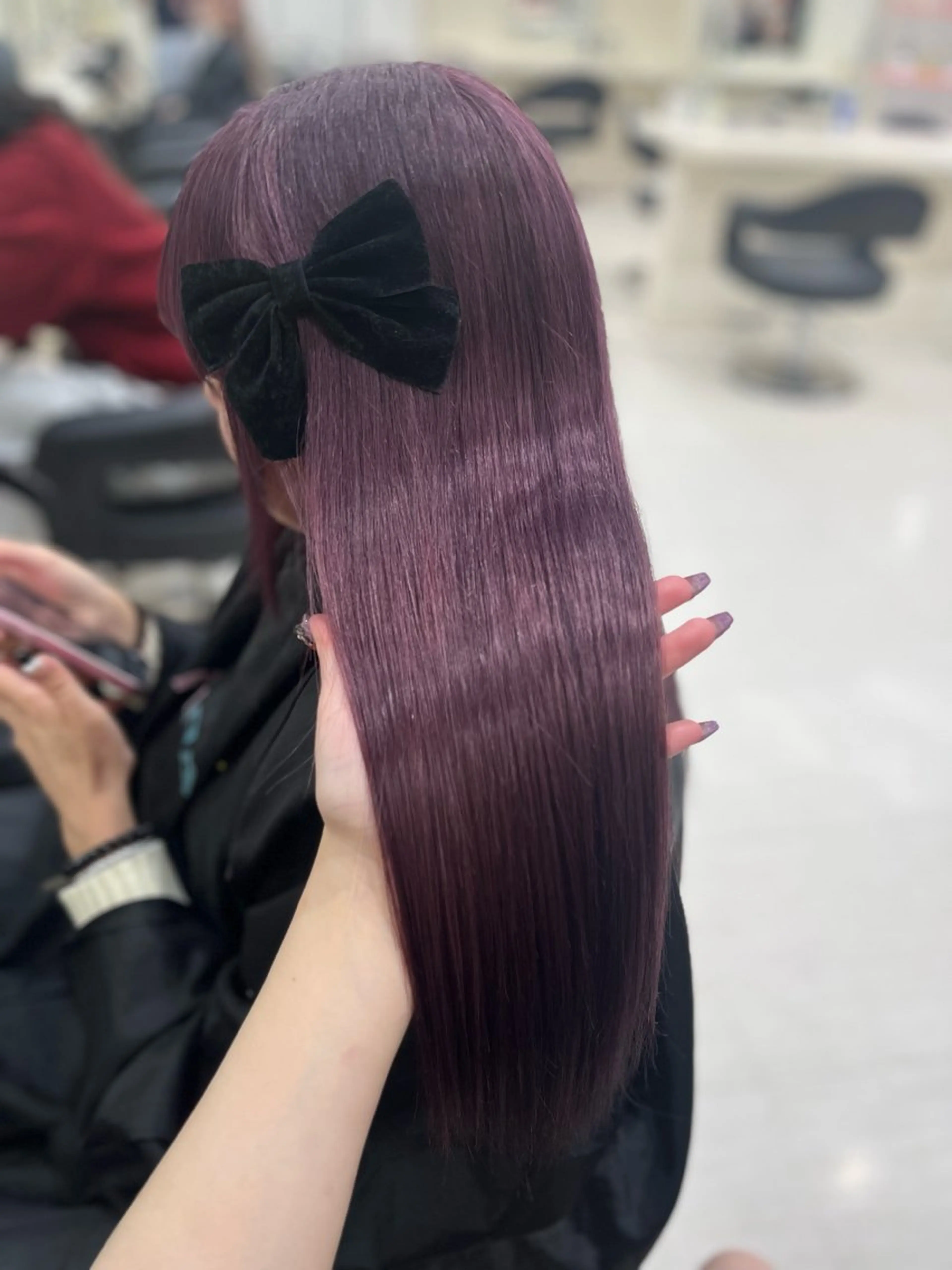 カラー ヘアカラー トリートメント ベージュ・ラベンダー カラー🎀りりのヘアスタイル