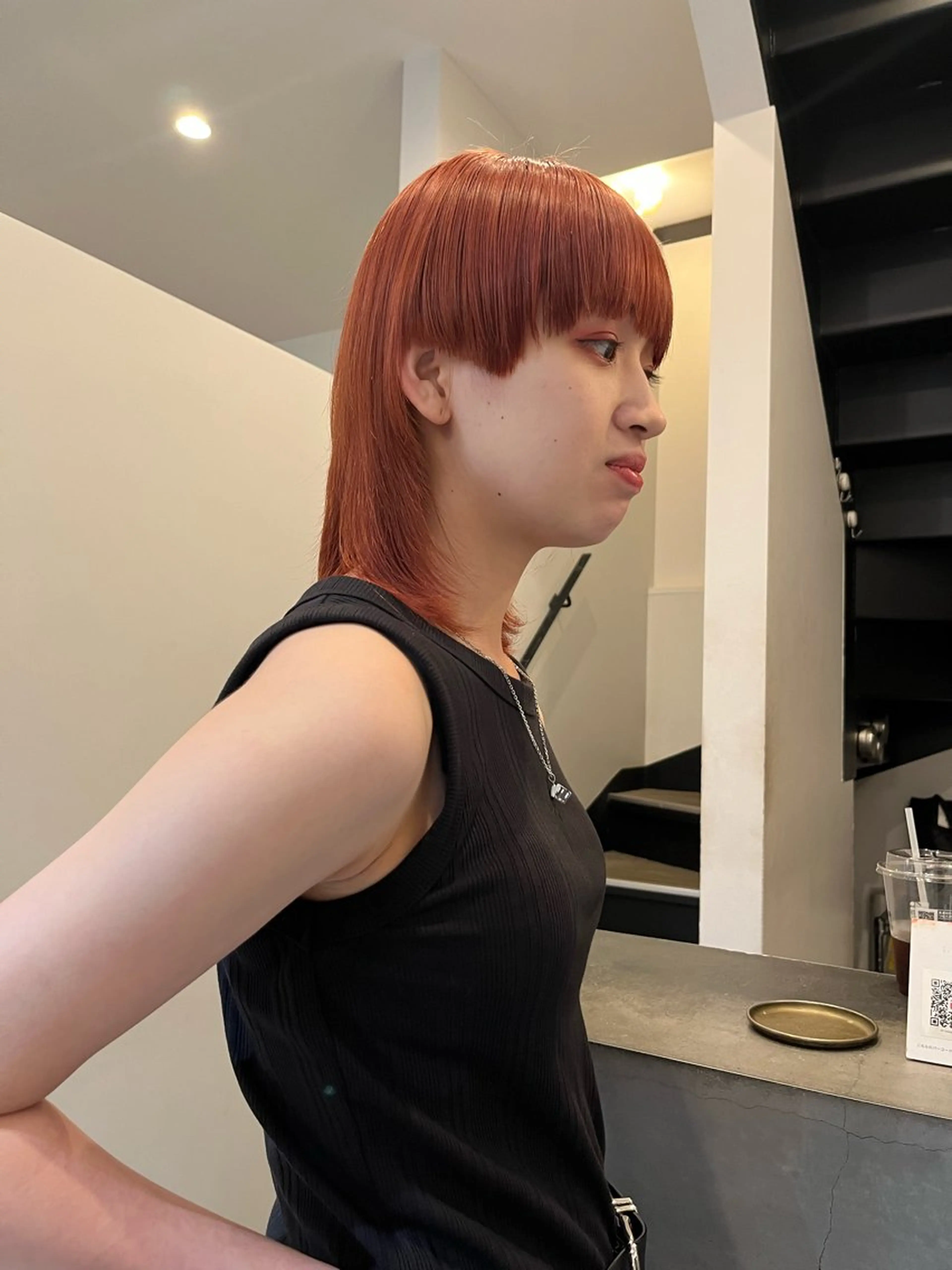 ミディアム カラー 新貝楓🌀 透明感カラーのヘアスタイル