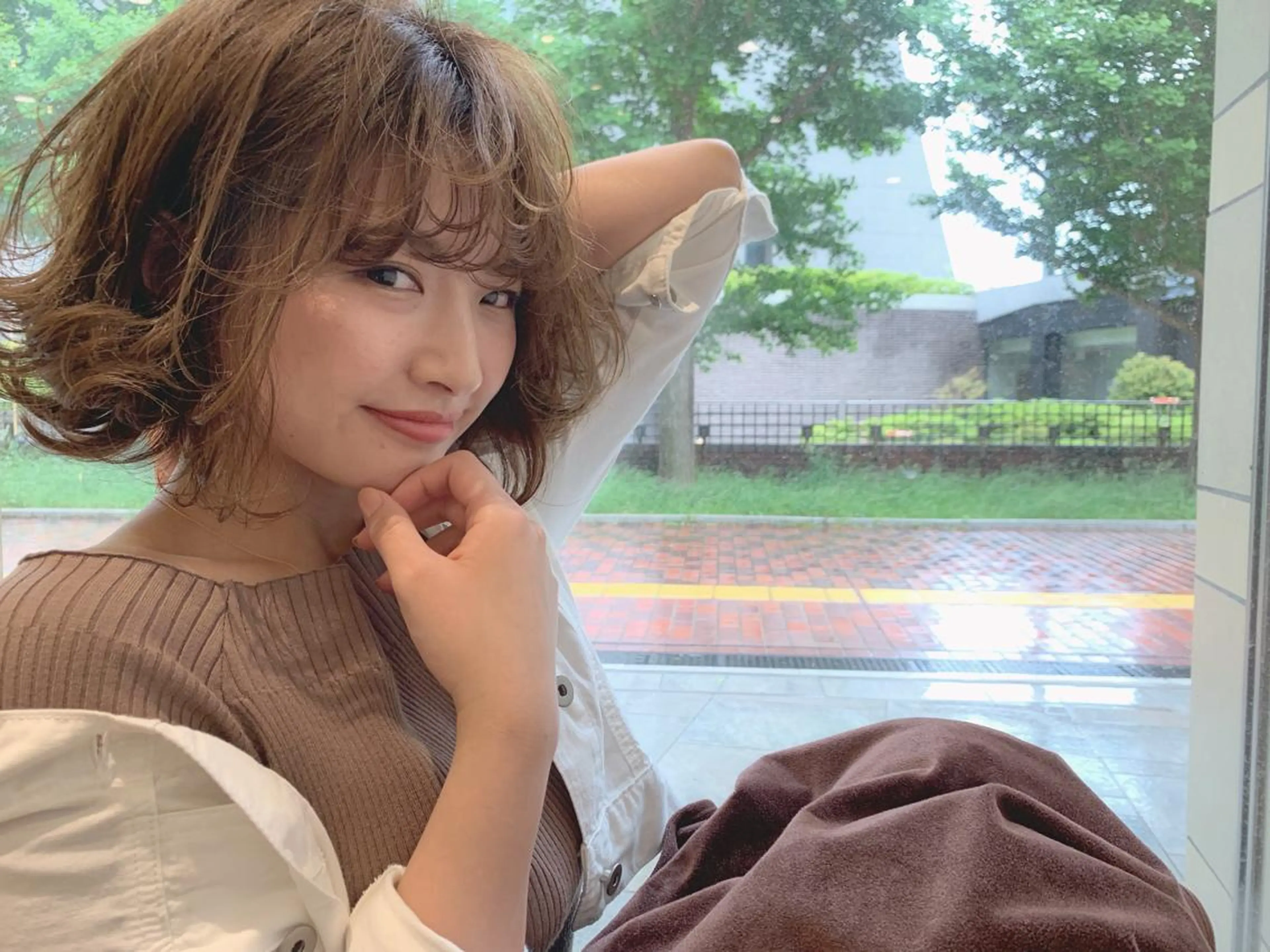 ショート カラー アッシュ ベージュカラー グレージュ 中村 卓也のヘアスタイル