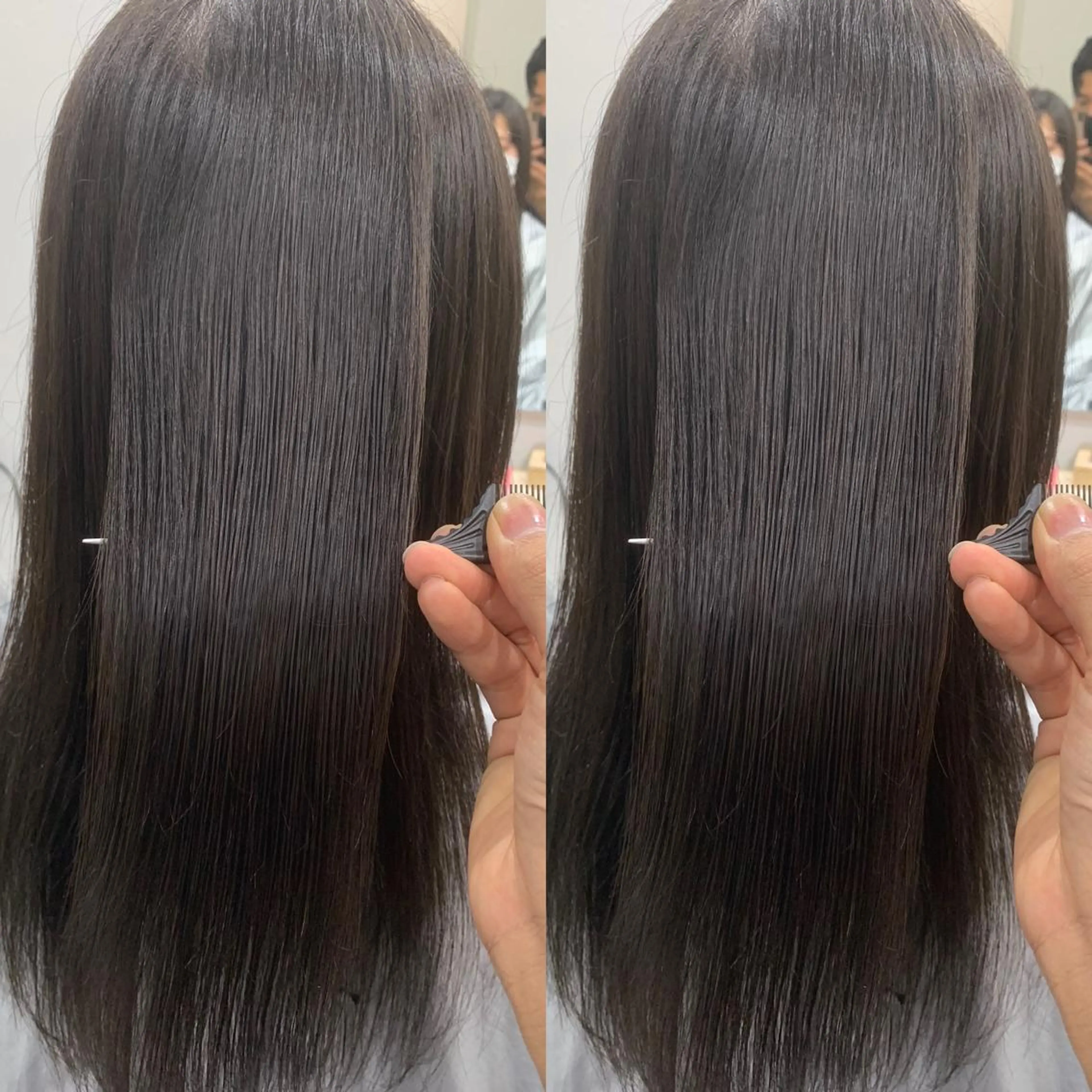 ロング カット トリートメント 髪質改善 貸切サロンのヘアスタイル