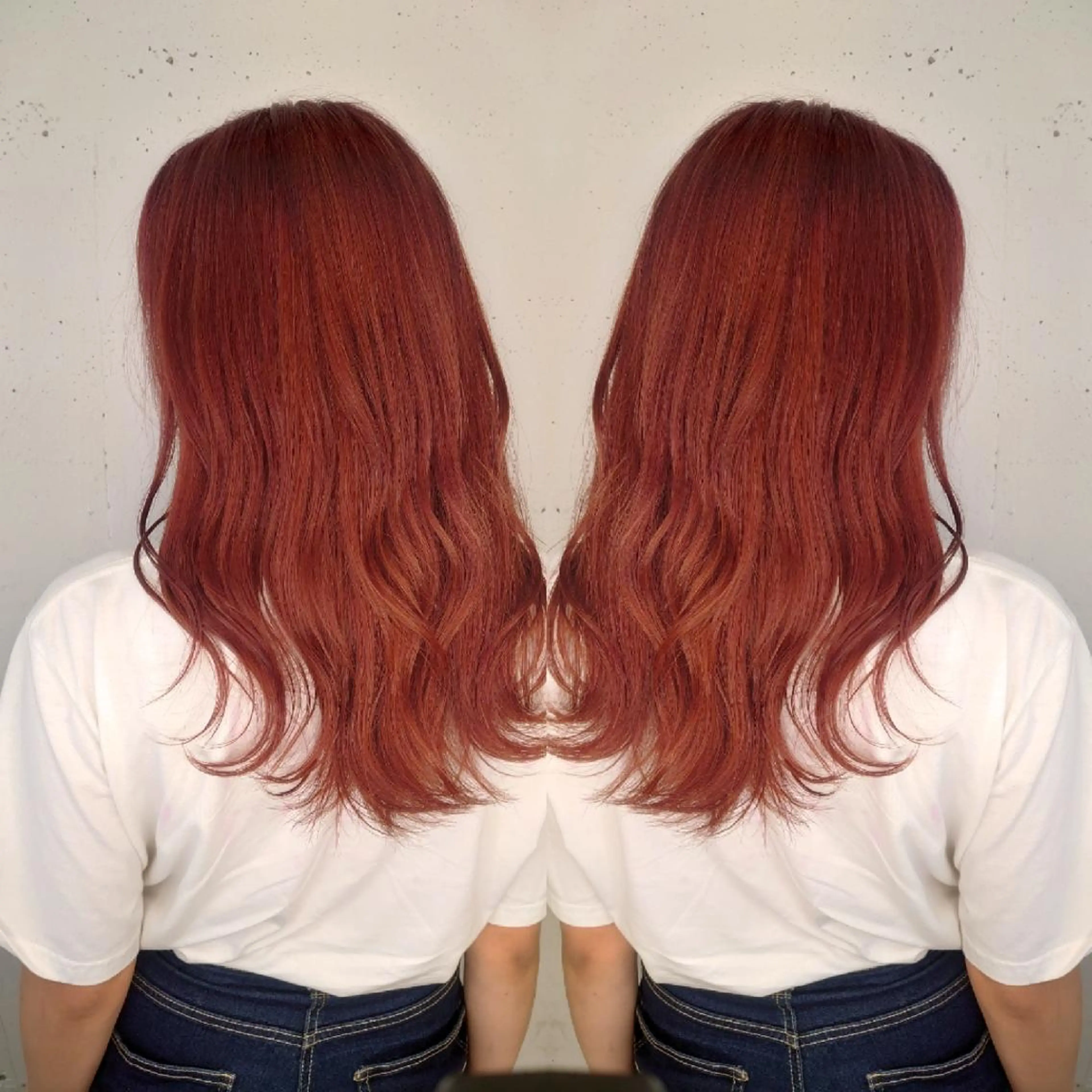 セミロング カラー ピンクカラー E Komo hair所属・Wow❕E Komo hair 永井一輝のヘアスタイル