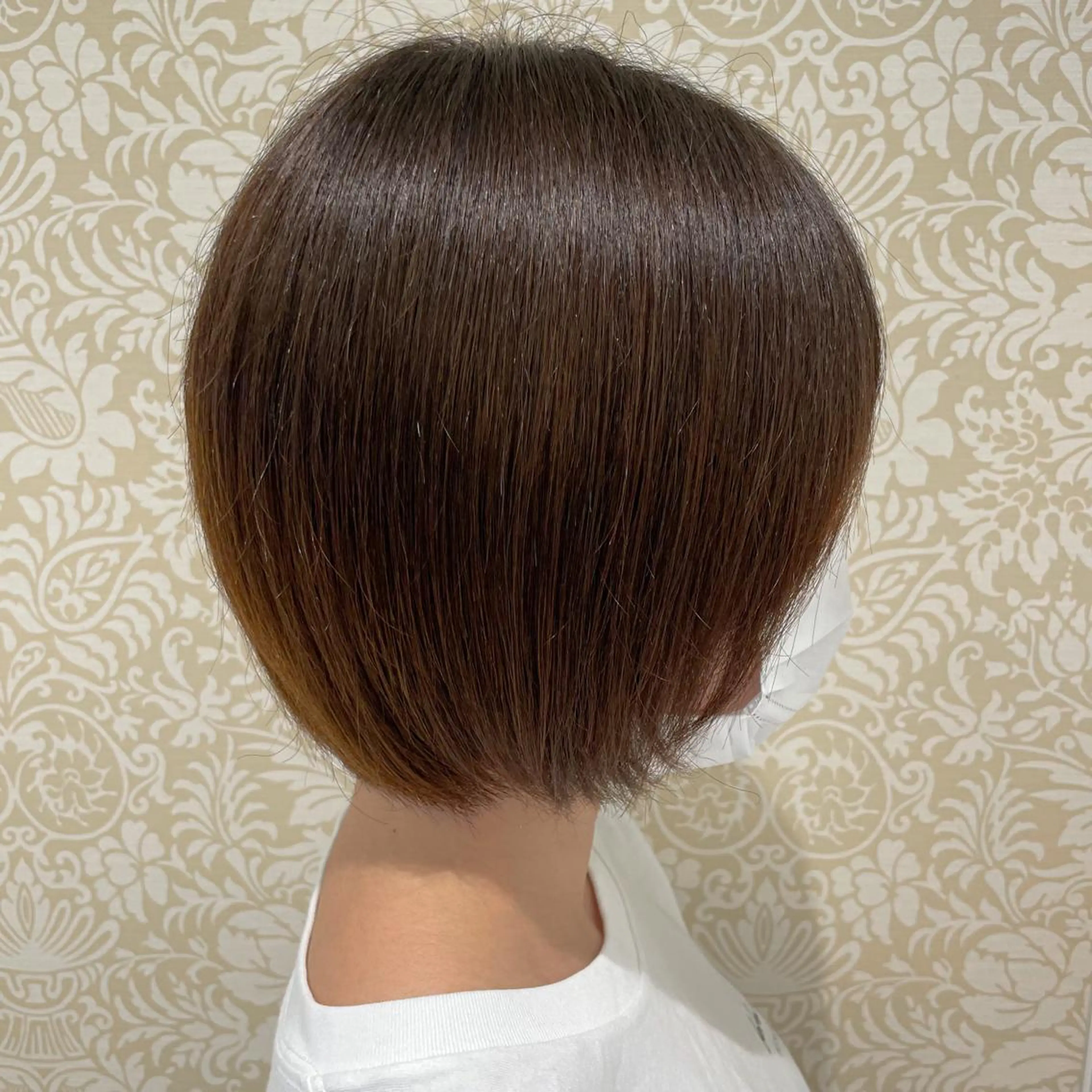 ショート パーマ 暖色系カラー🍊 オオネヨシナリのヘアスタイル