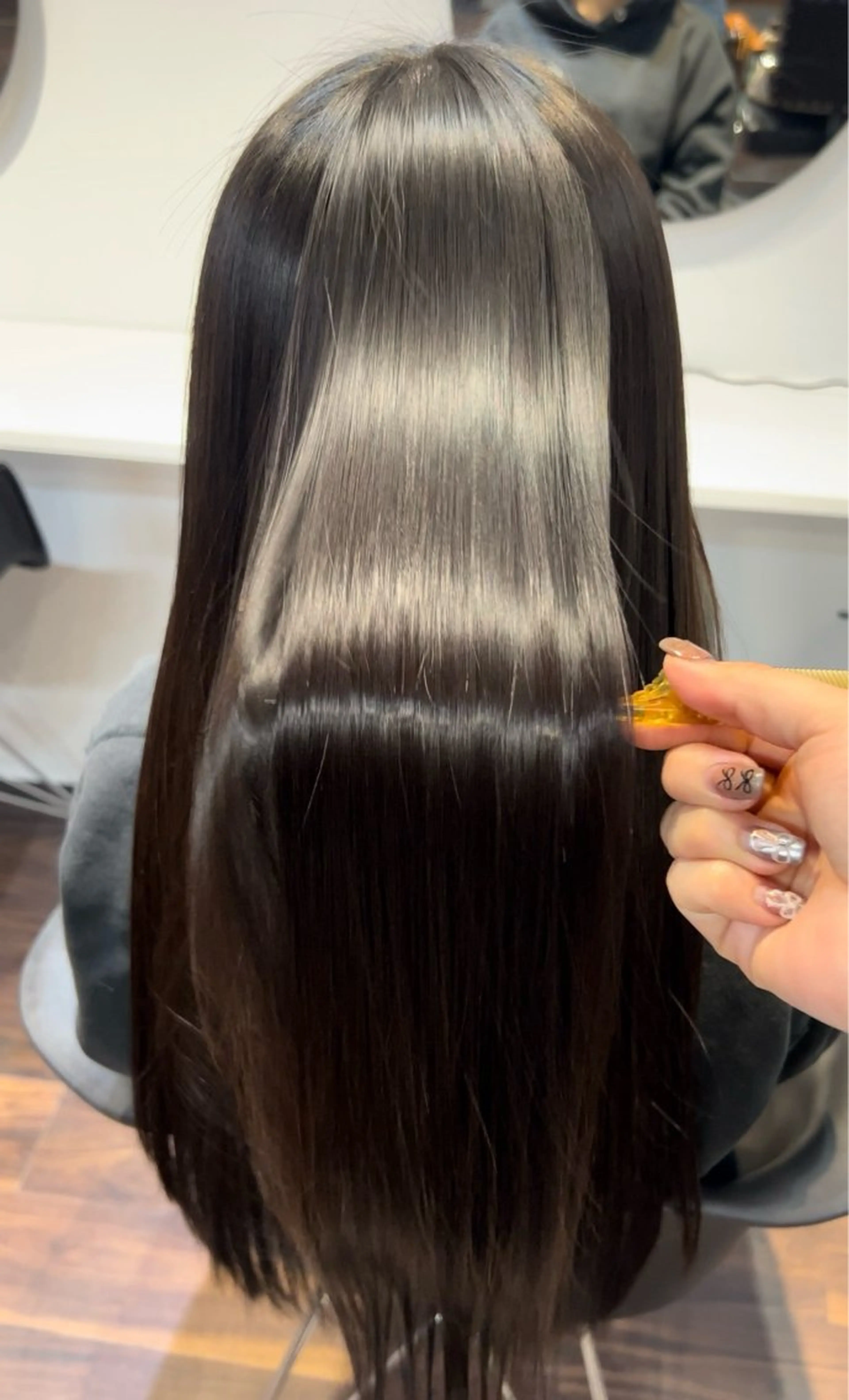ロング カラー ヘアアレンジ 韓国ヘア×髪質 改善🇰🇷シオリのヘアスタイル