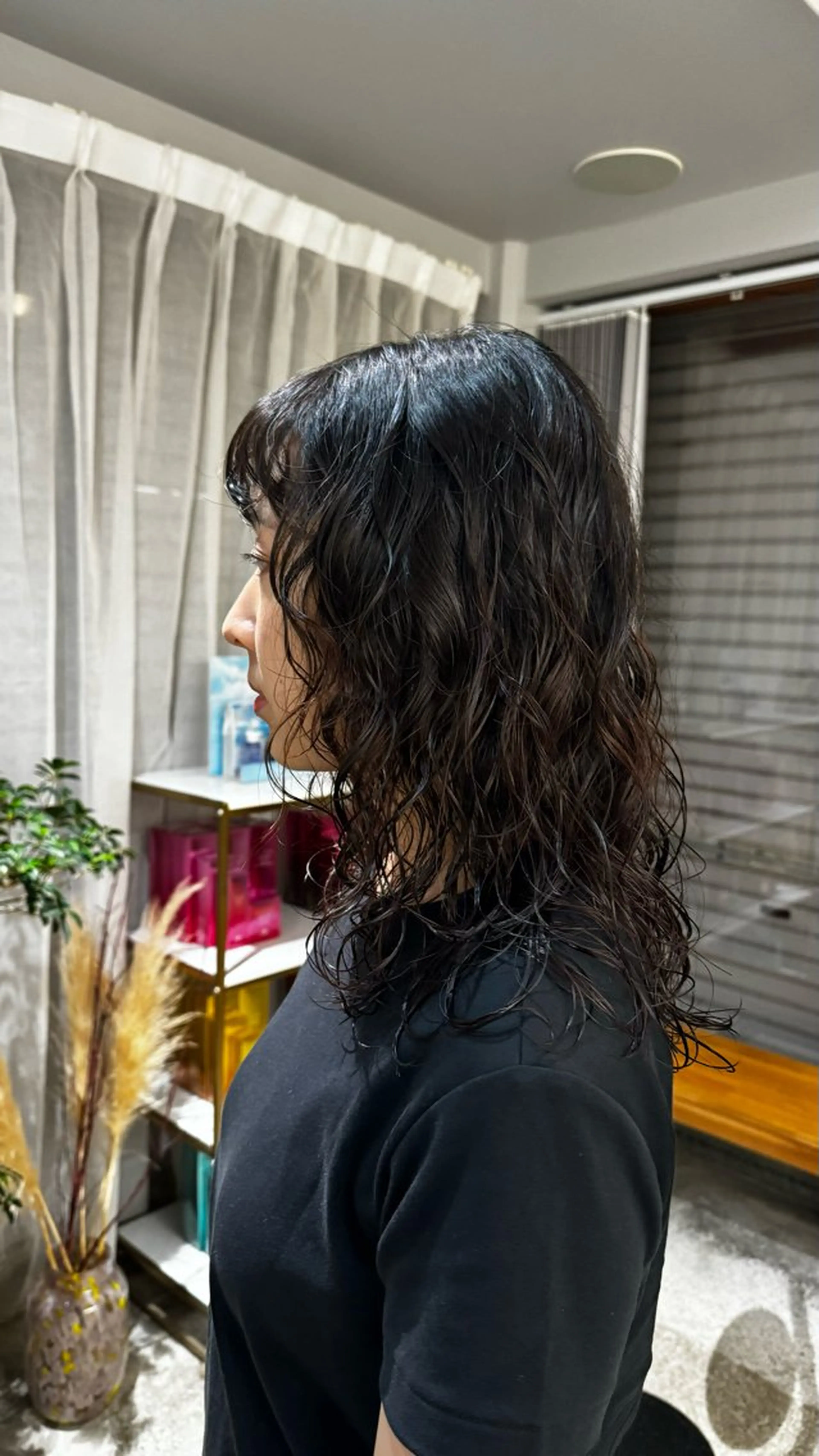 セミロング カラー セミロングパーマ レイヤーカット カット ヘアカラー トリートメント cipre 唯舞のヘアスタイル