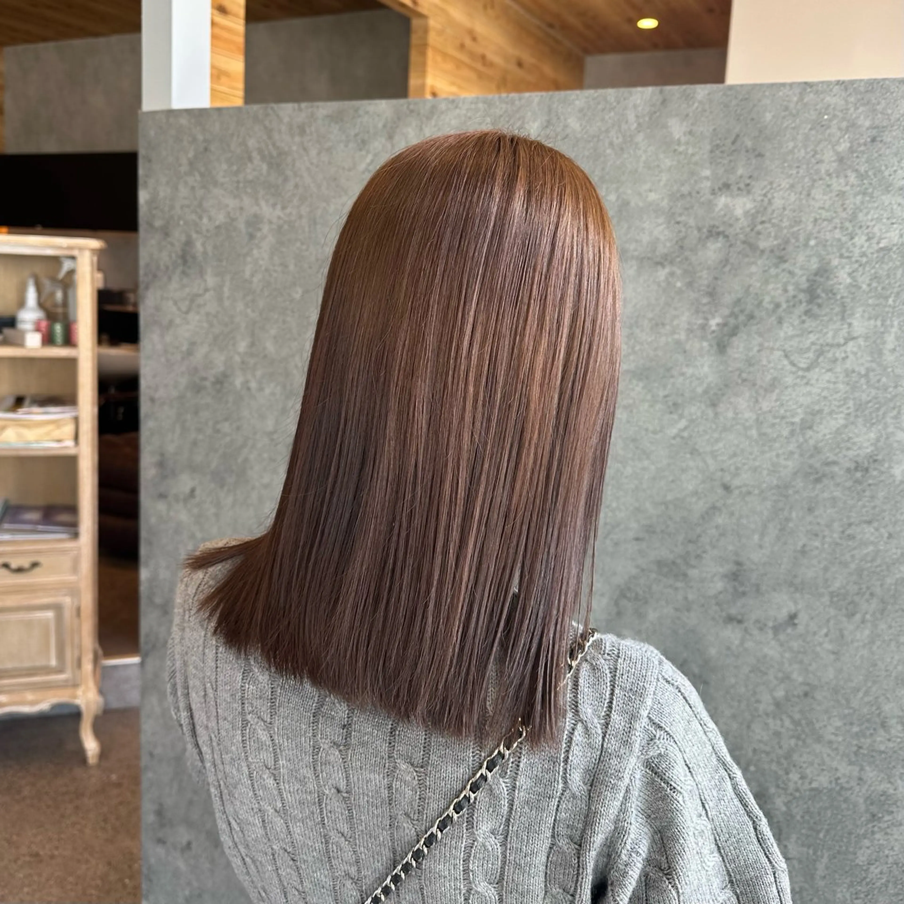 ミディアム カラー ヘアカラー Agu hair olive所属・伊藤 瑞紀のヘアスタイル
