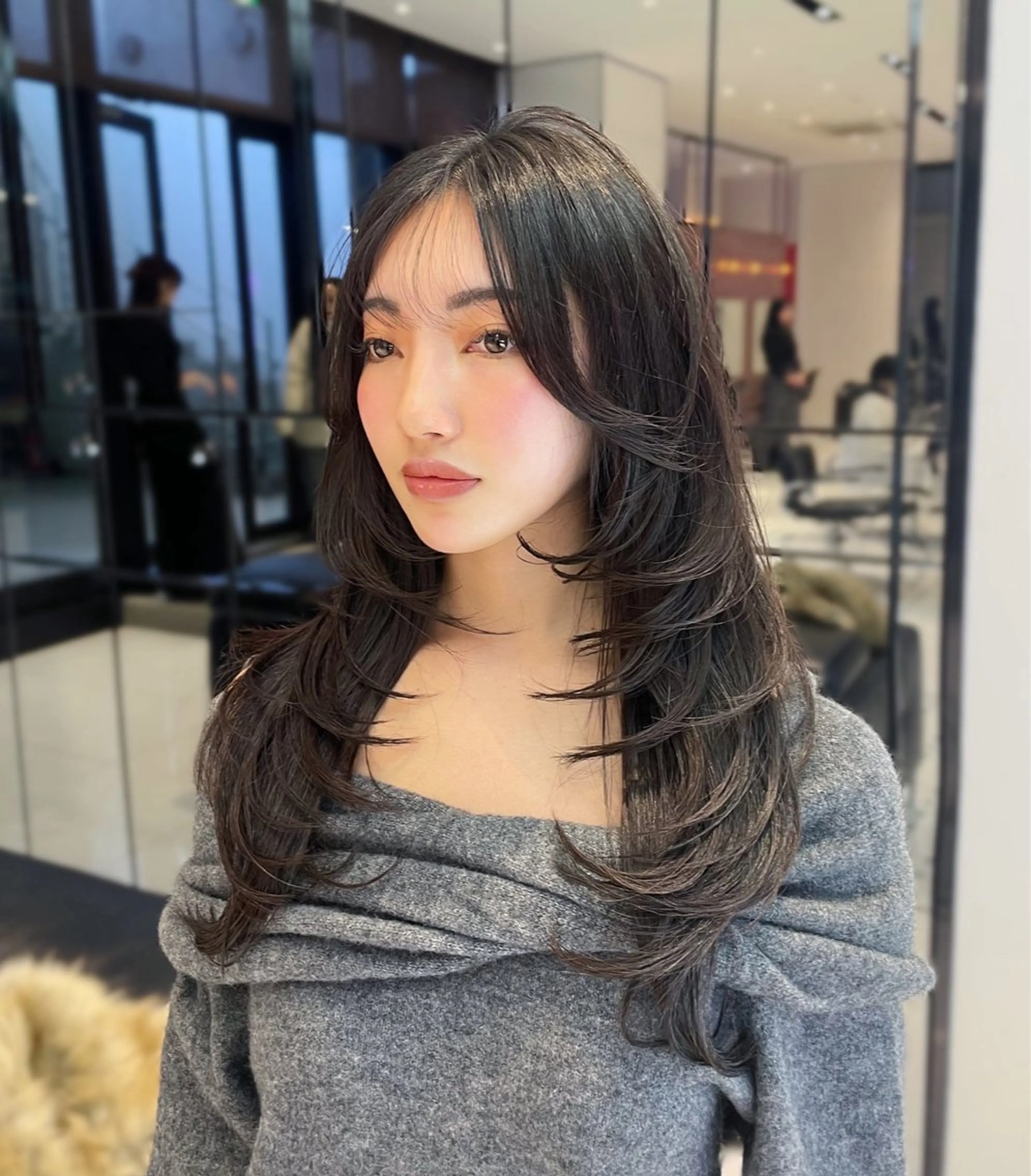 ロング レイヤーカット カット keen 吉祥寺所属・【韓国❤️海外ヘア】 AYAKAのヘアスタイル