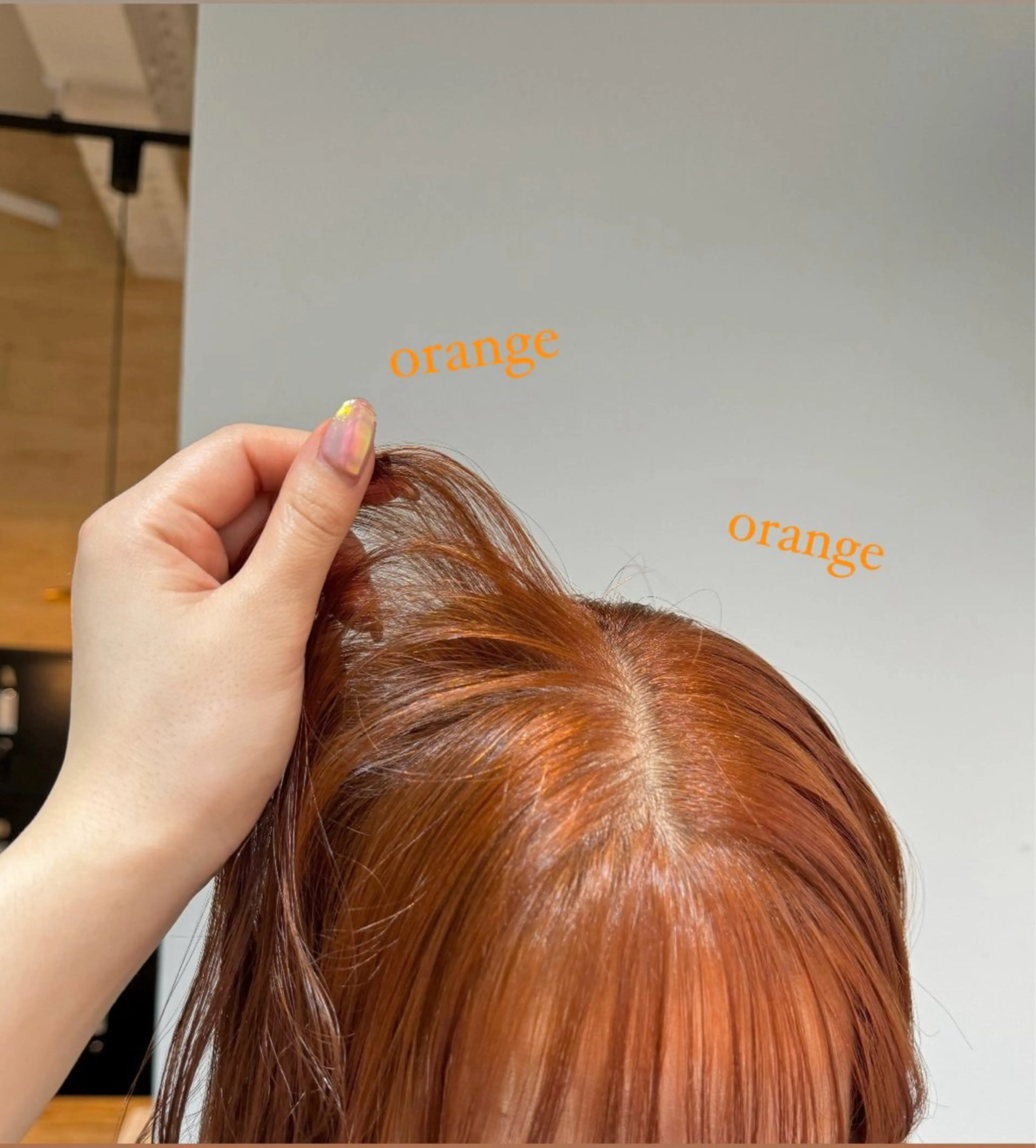 セミロング ヘアカラー トリートメント Juri 暖色/ツヤ感カラーのヘアスタイル