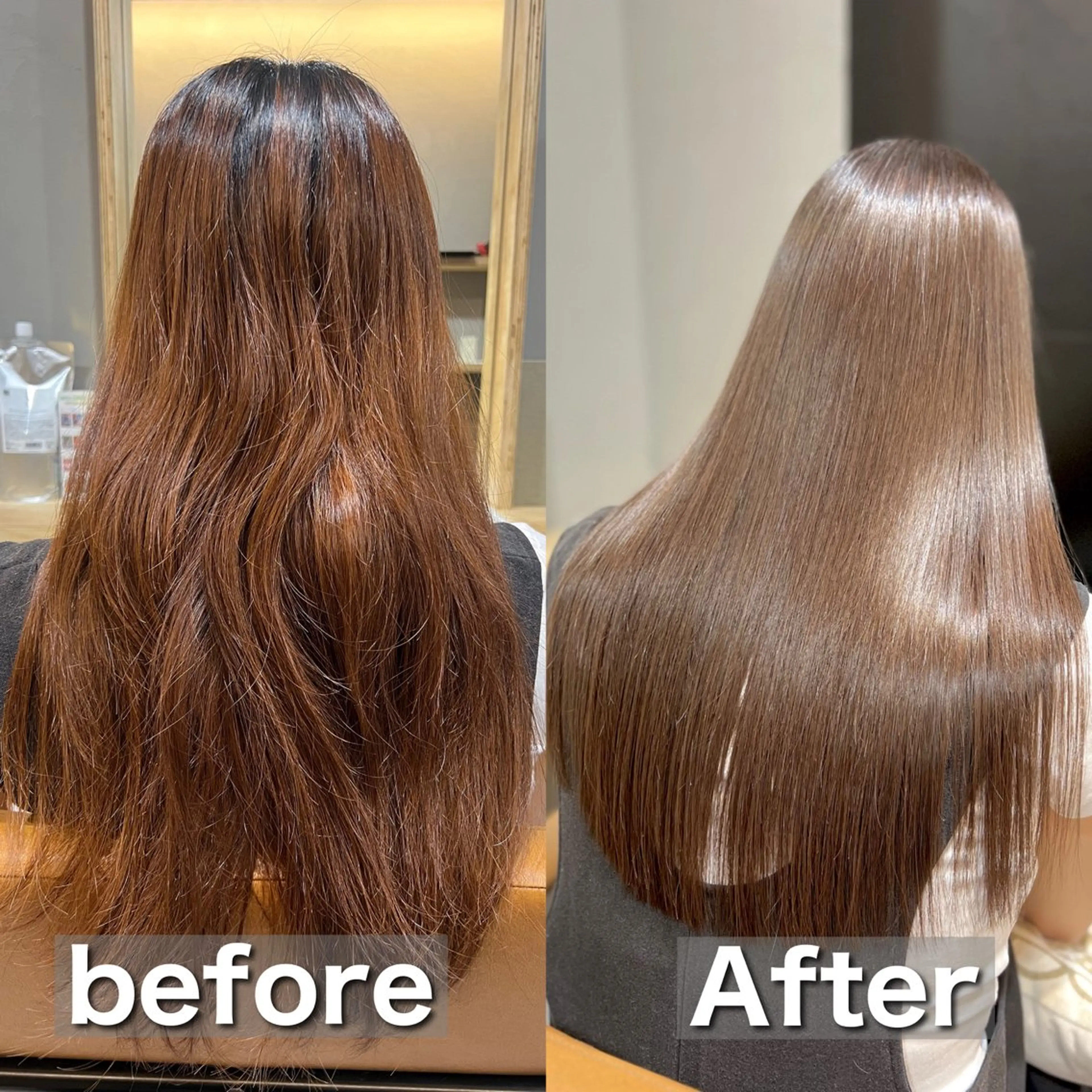 ロング カット 縮毛矯正 トリートメント 神戸ボブ✂️ ioe三宮/田 伸佳のヘアスタイル