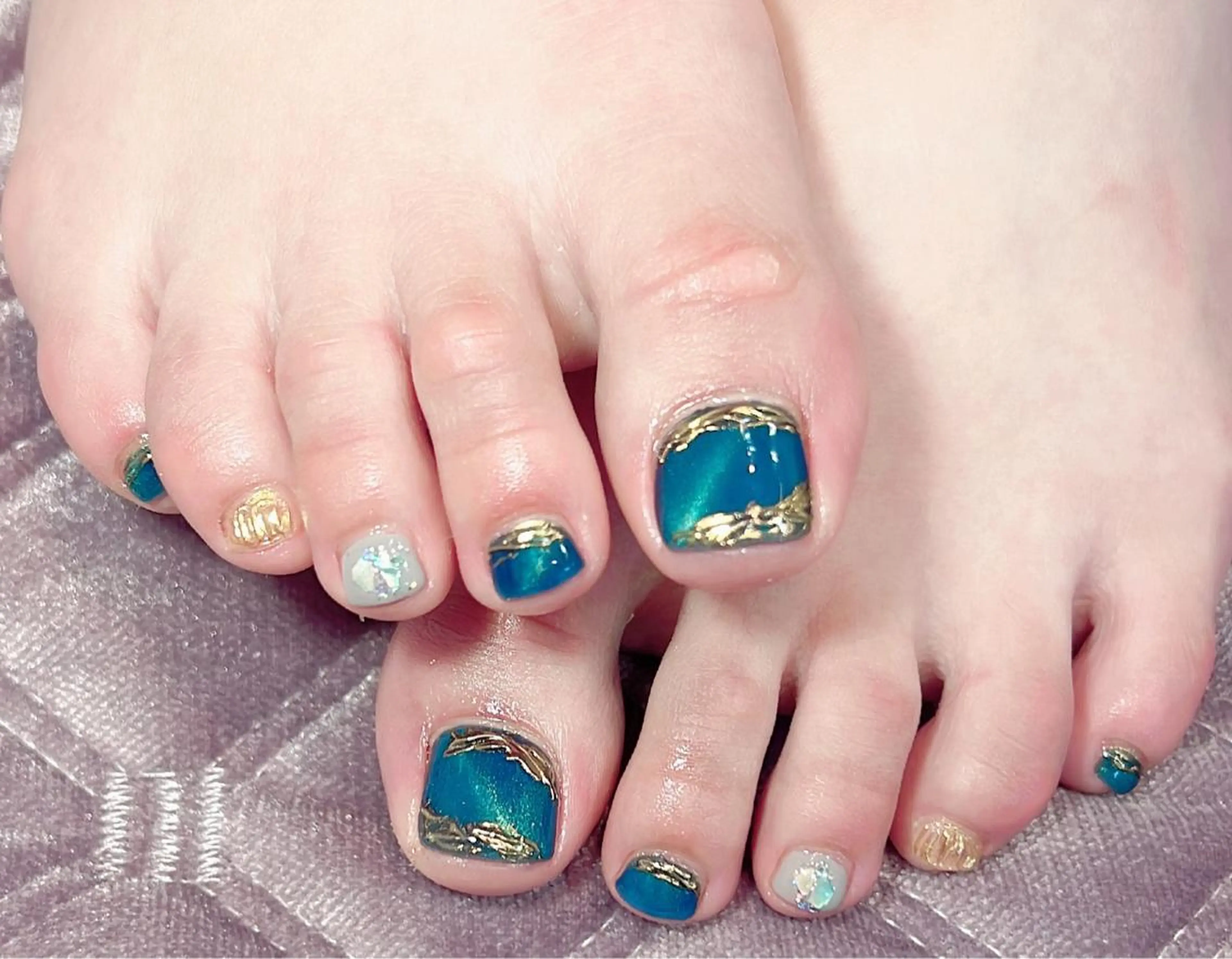 カラー ネイル フットネイル Ryoko Nailのネイルデザイン