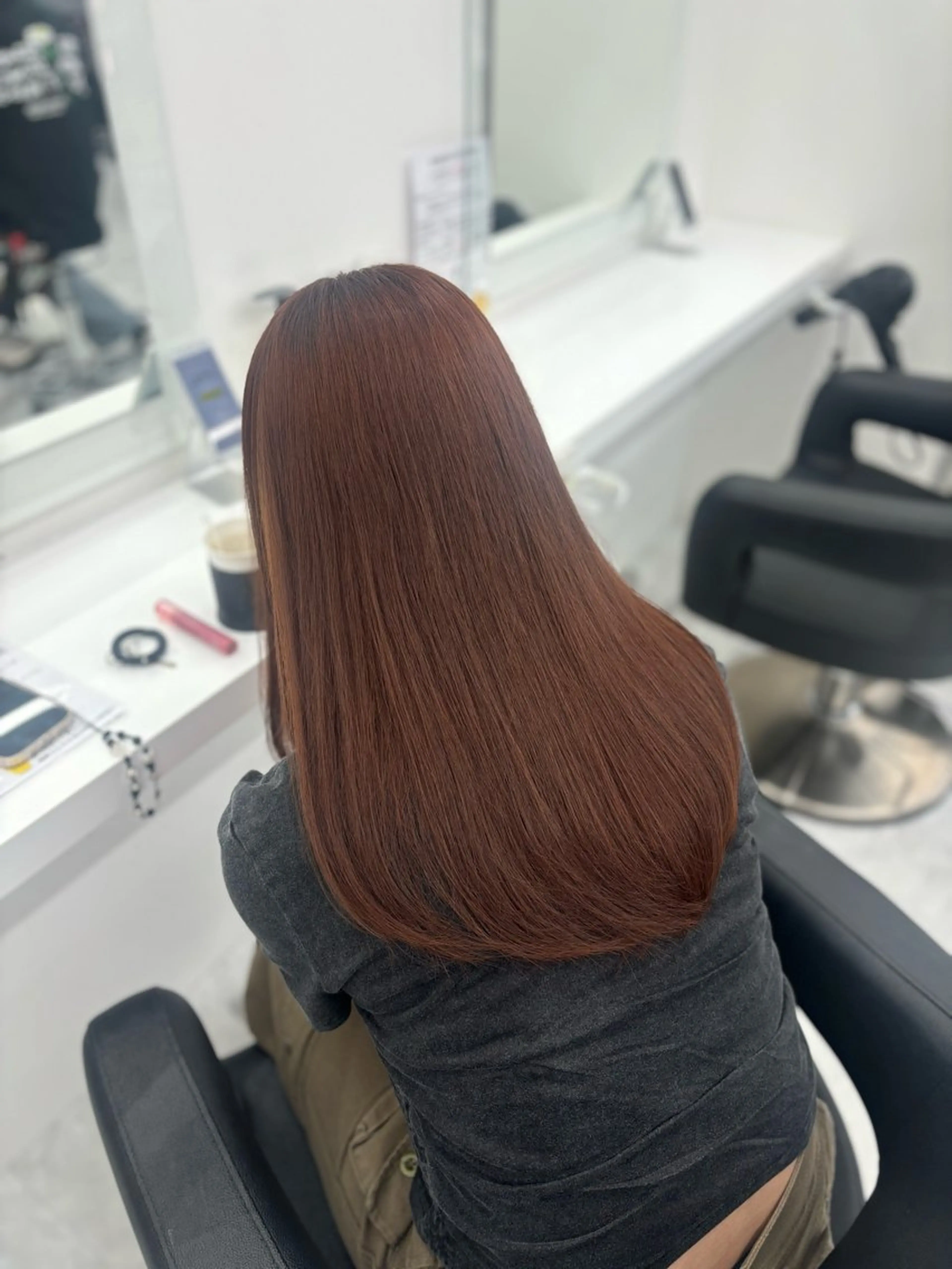 ロング カラー ヘアカラー 🤍レイヤー/顔周り 暖色hirari🤍のヘアスタイル