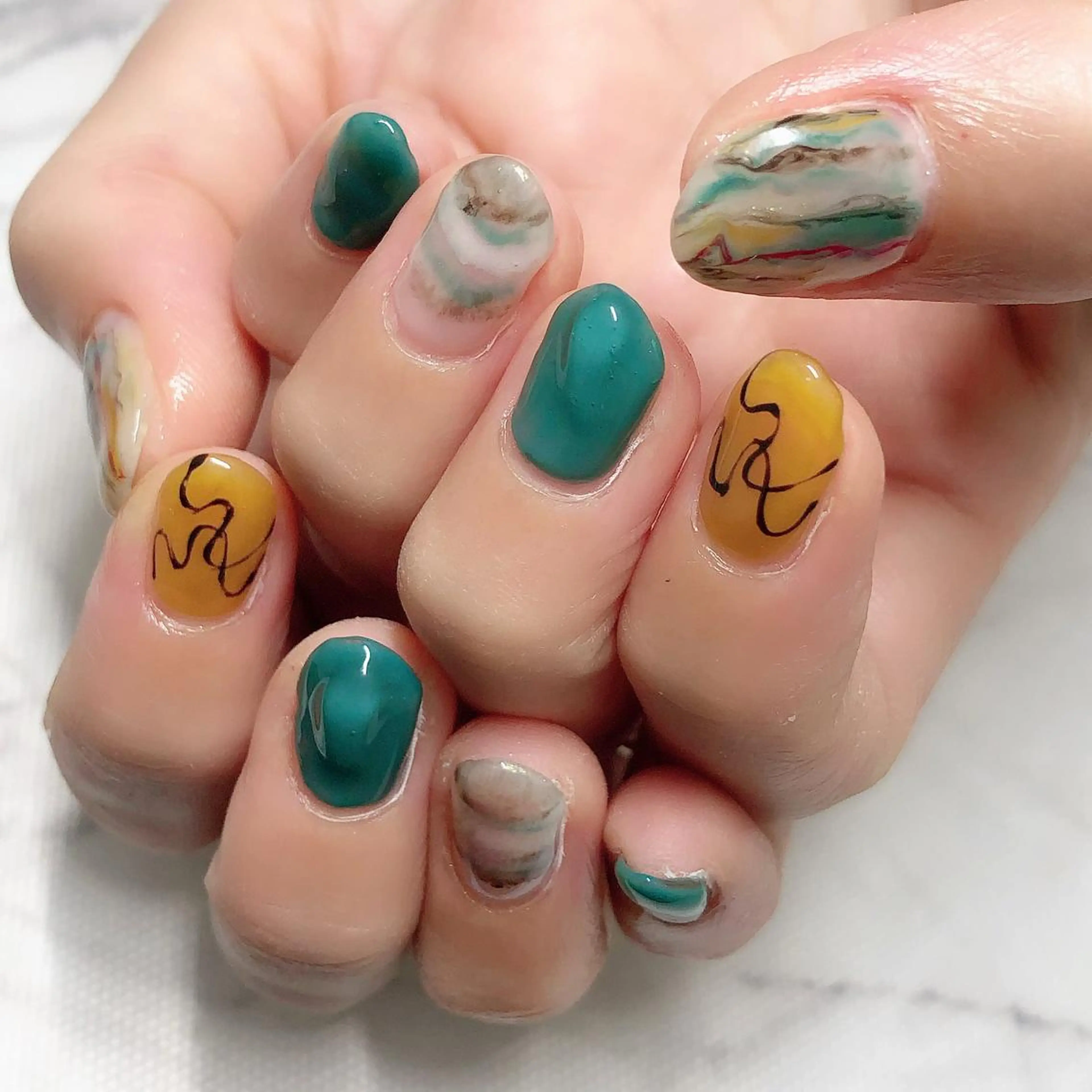 ネイル ニュアンスネイル nail salon mのネイルデザイン
