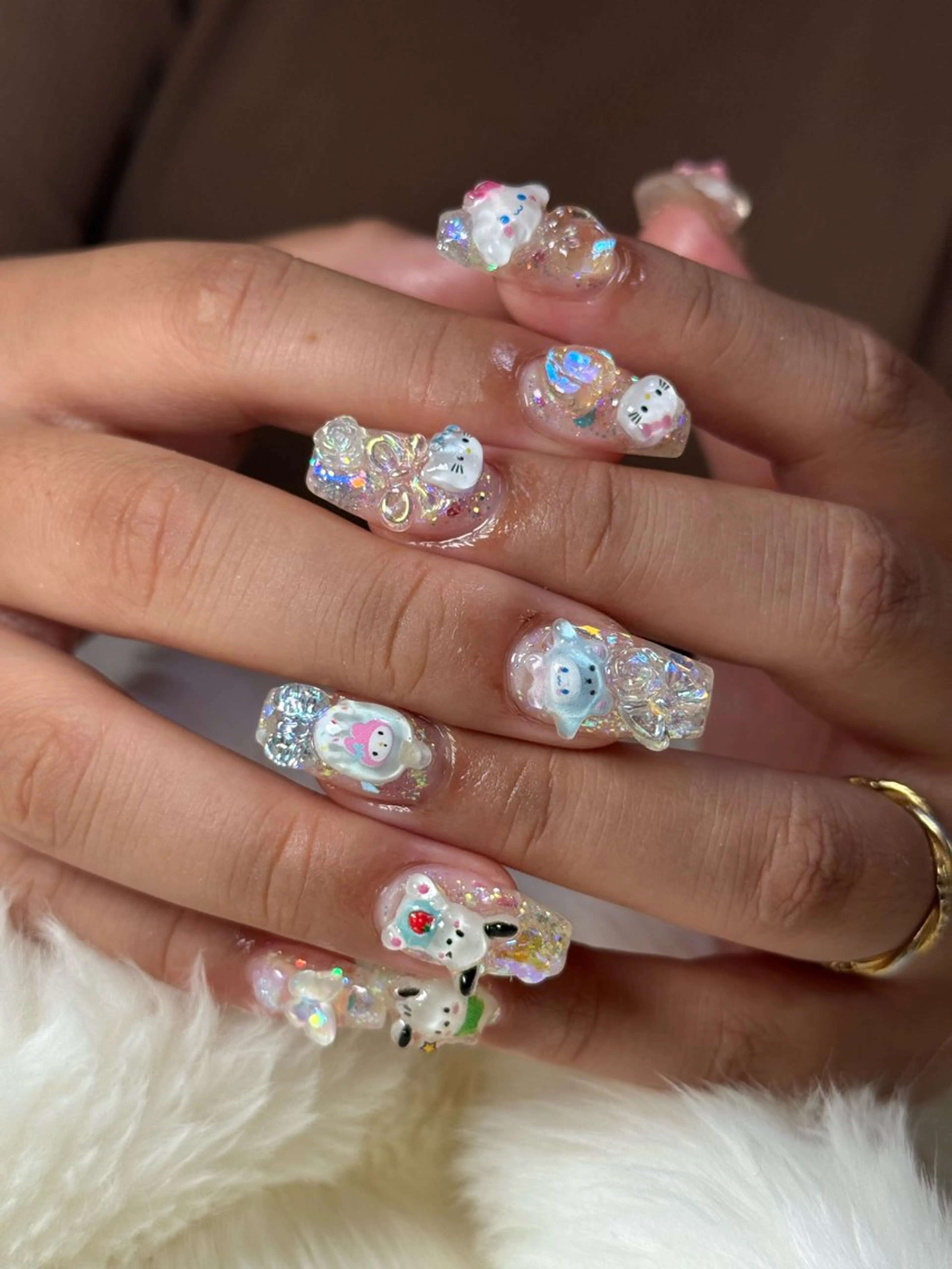 ミディアム Latte Nail 十三のネイルデザイン