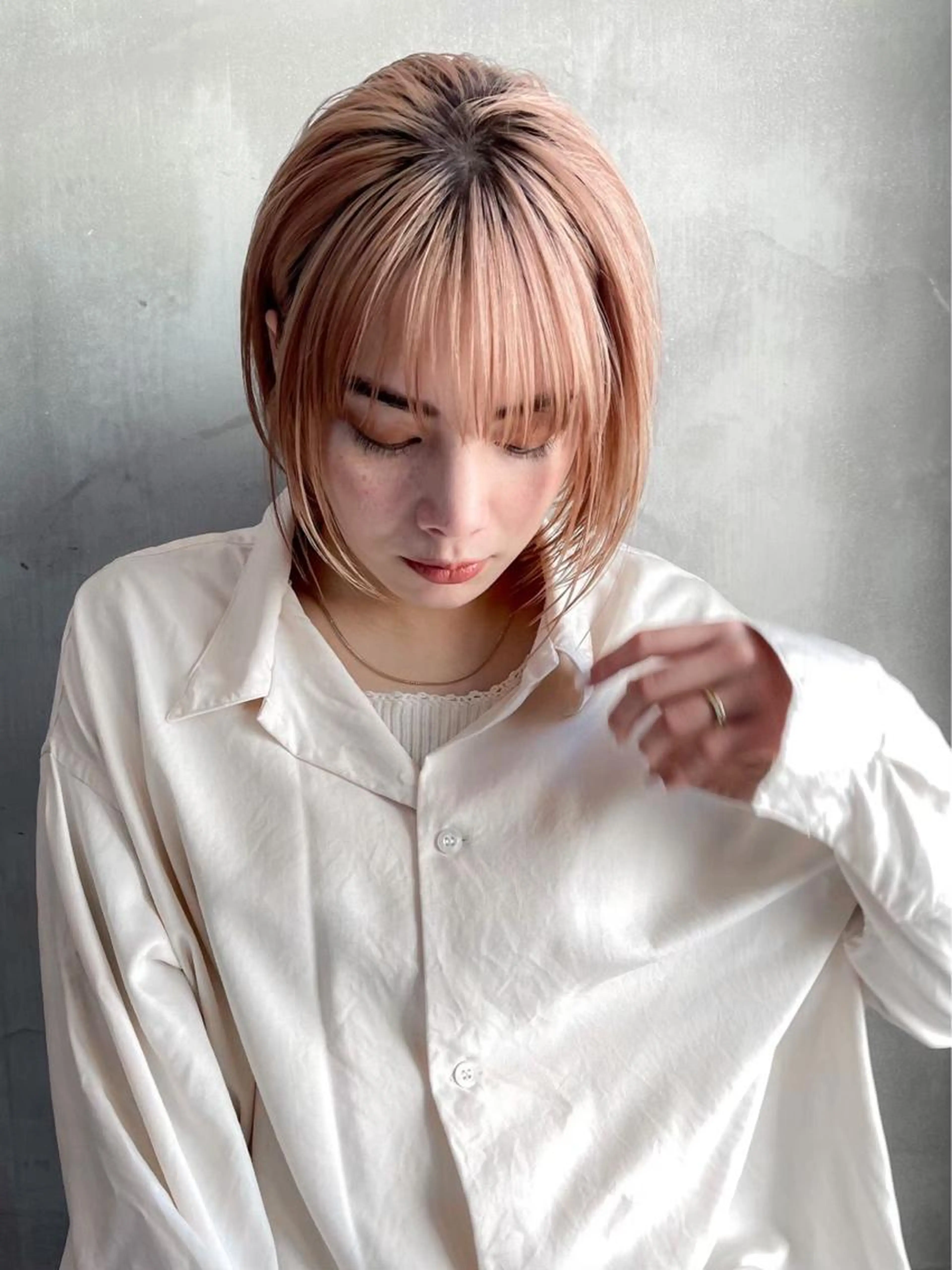 【🔮艶ハイトーン🔮】カット+ケアブリーチカラー+GEEXトリートメント＊ボブスタイルが人気＊の写真