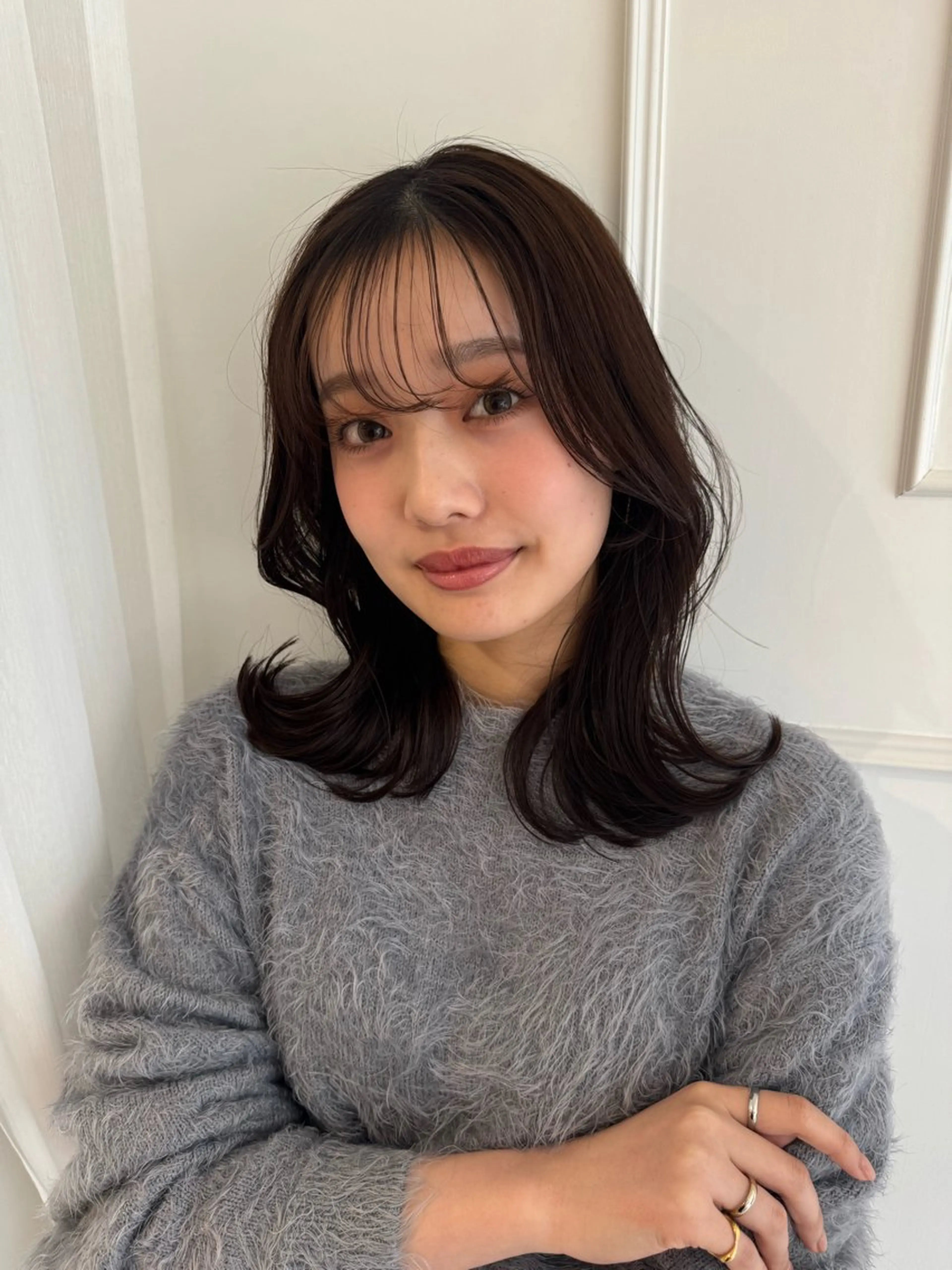ロング カラー ヘアカラー トリートメント ParveMix🍀 藤原愛未のヘアスタイル