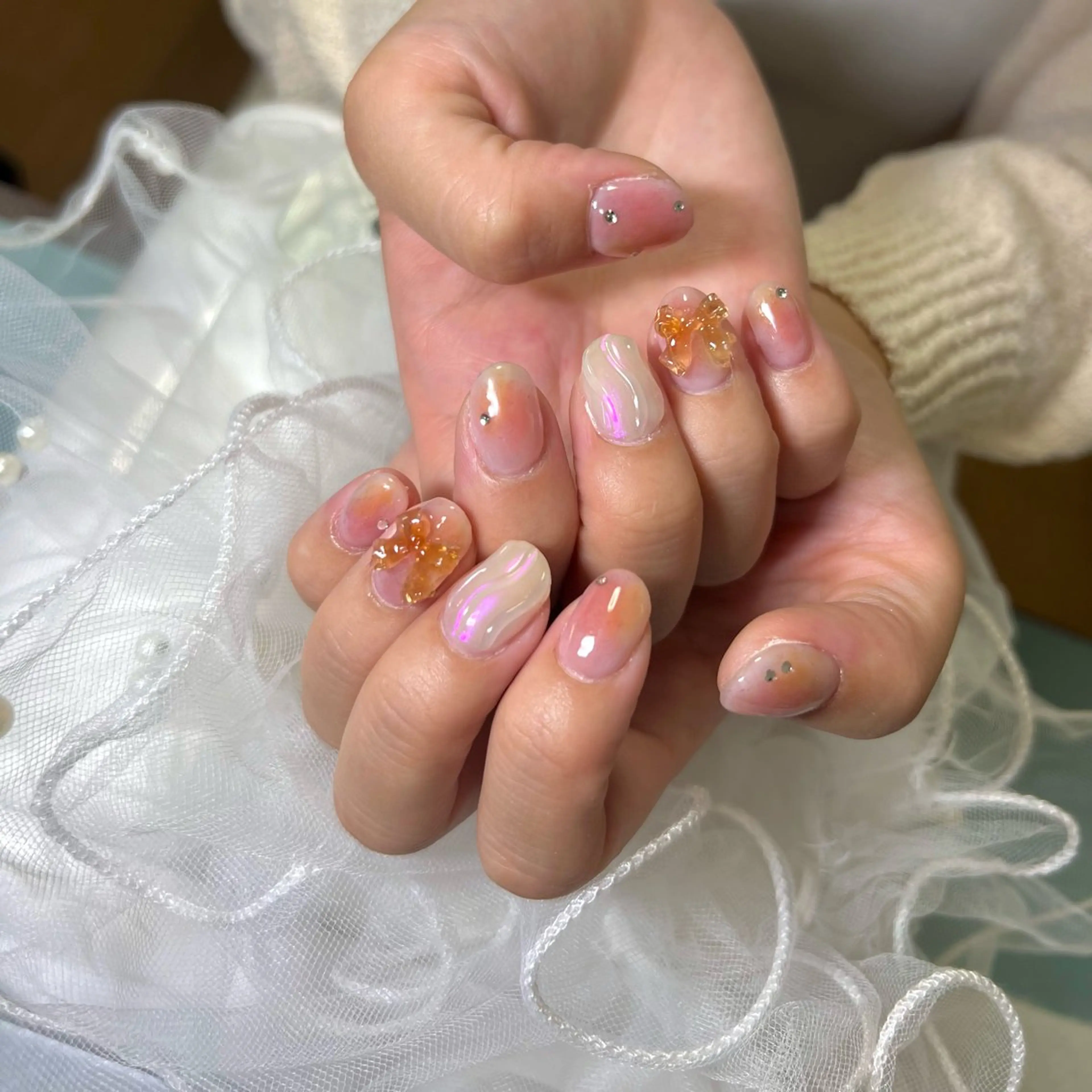 ネイル ハンドネイル やつや ももかのネイルデザイン