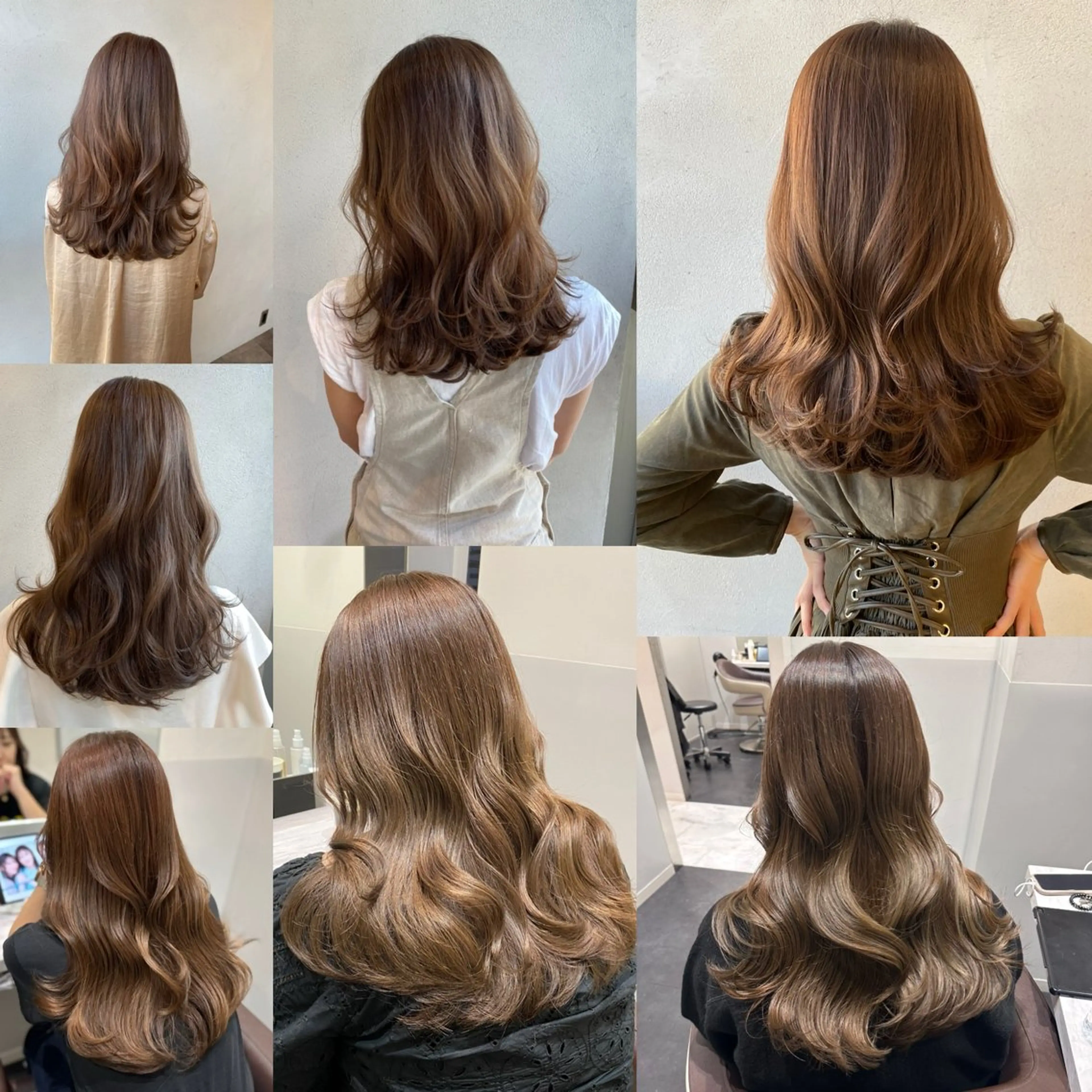 ロング カラー ヘアカラー トリートメント ヘアセット IVE所属・ブリーチなし🤍 渋谷／原島杏奈のヘアスタイル