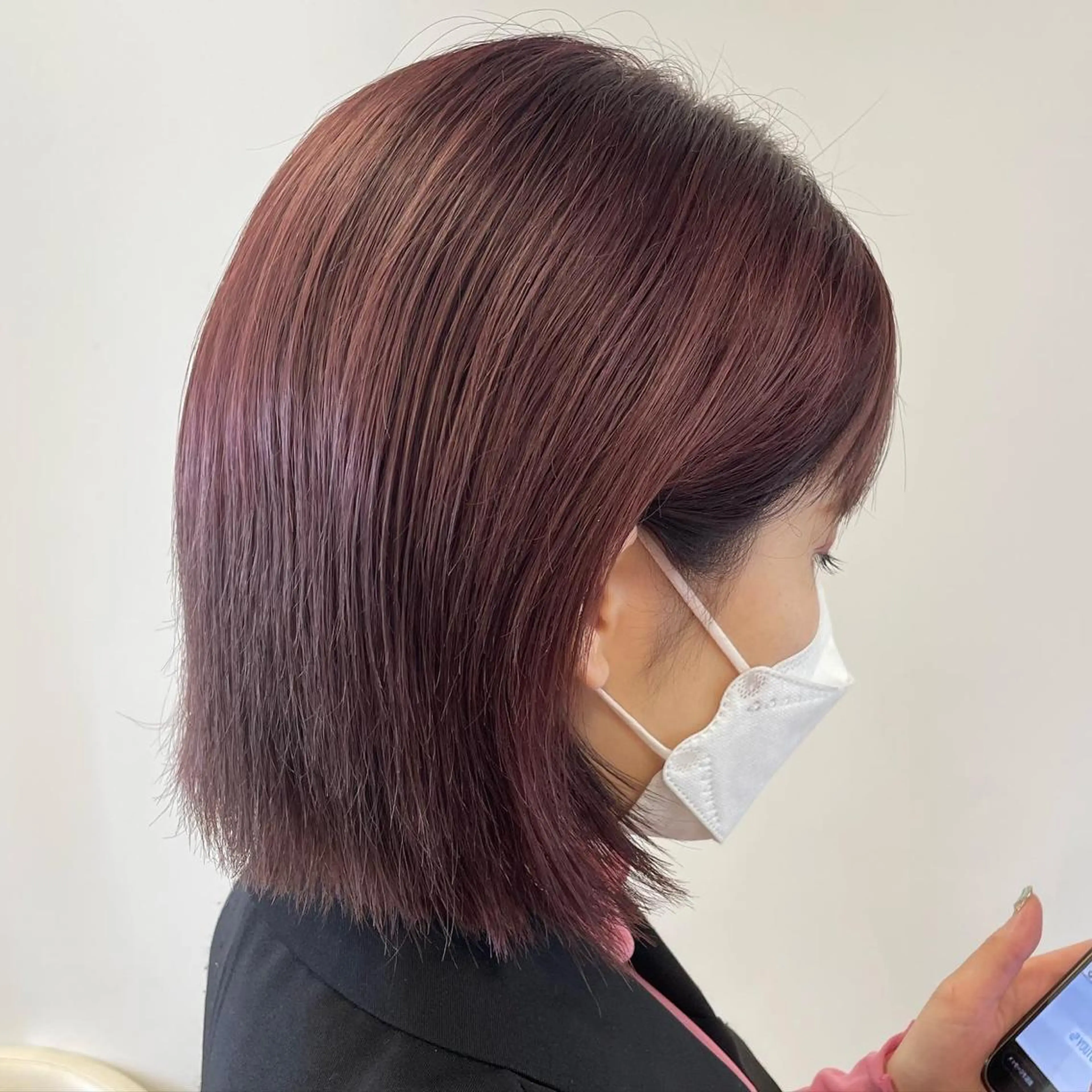 ミディアム カラー ヘアカラー トリートメント ヘッドスパ ヘアセット 暖色レイヤー 🥀REIRIのヘアスタイル