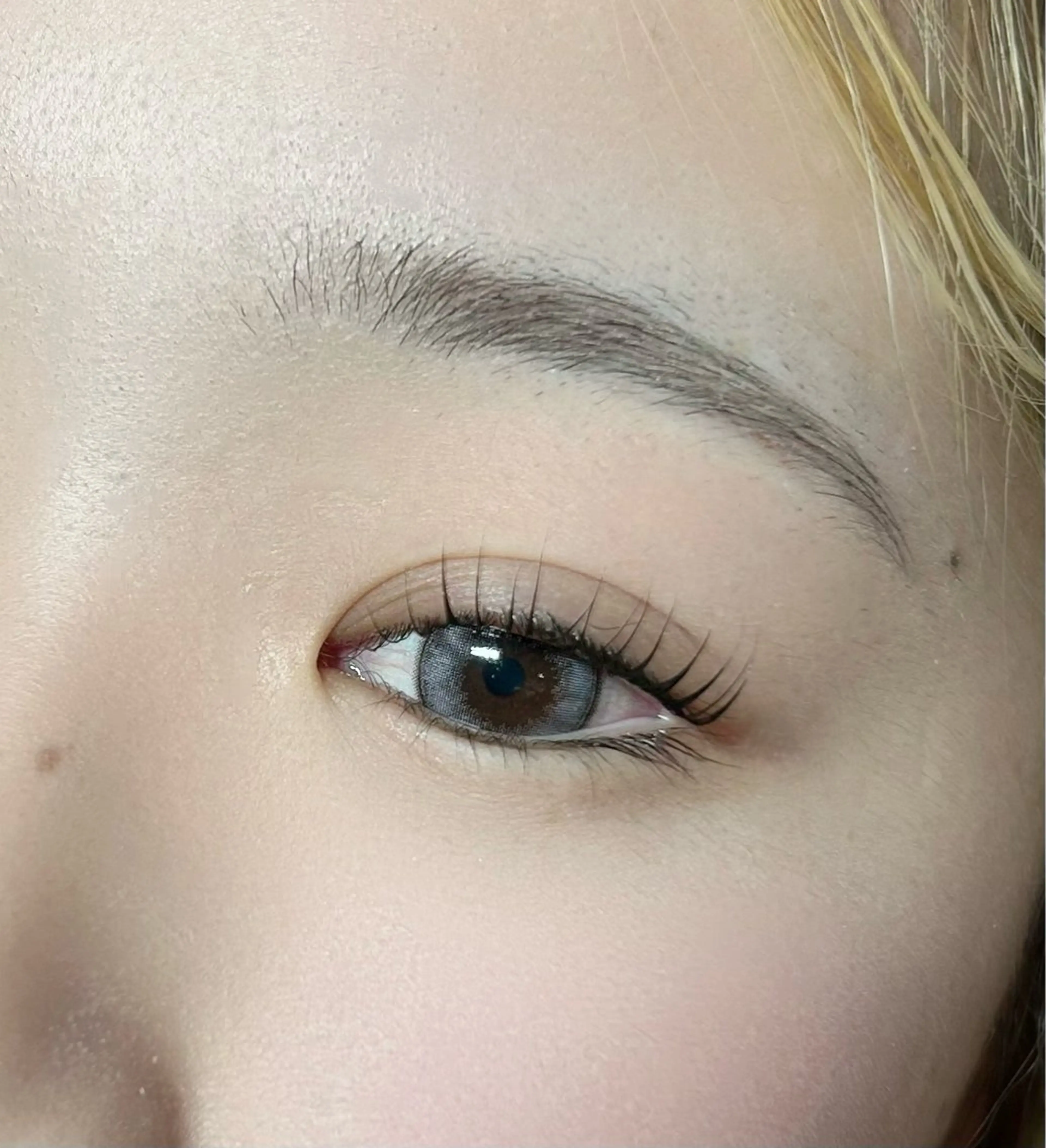 マツエク・マツパ キュート 韓国風マツエク 一重×まつ毛パーマ プラチナムドール浜松北店所属・プラチナムドール LINAのマツエク・マツパデザイン