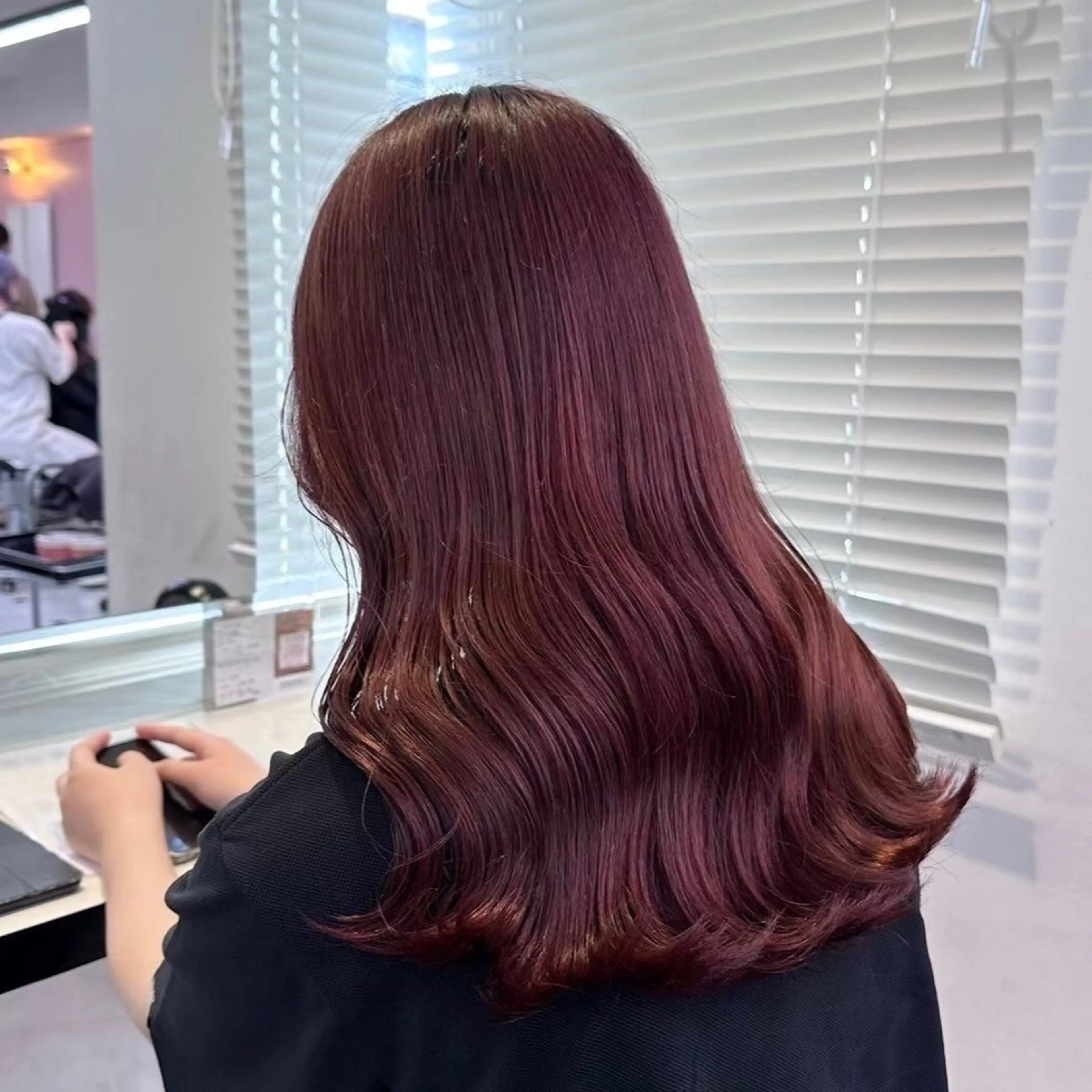 ロング カラー 韓国っぽ♡寒色/暗髪 🫧MOEKA🦋のヘアスタイル