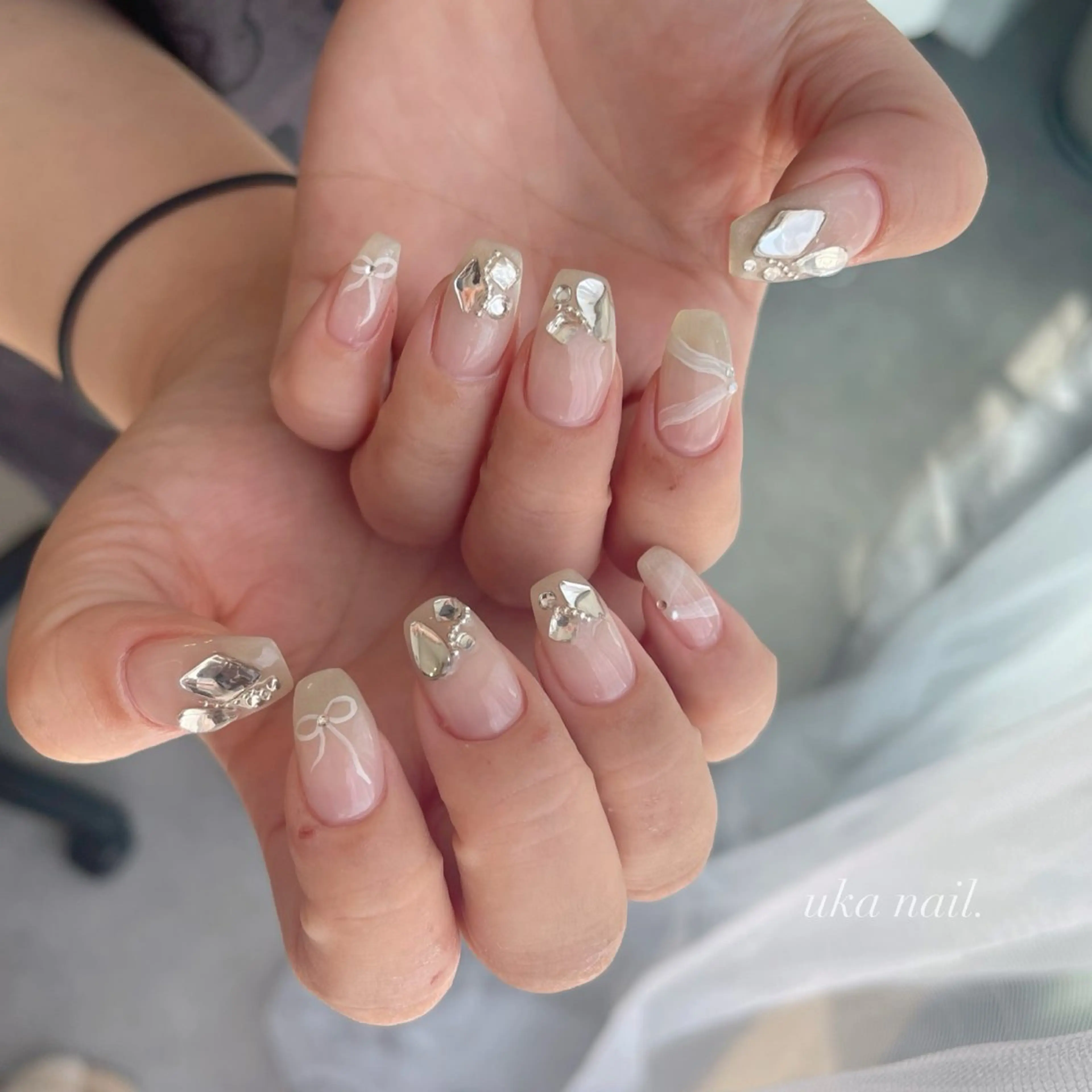 ネイル キラキラネイル ハンドネイル uka nailのネイルデザイン