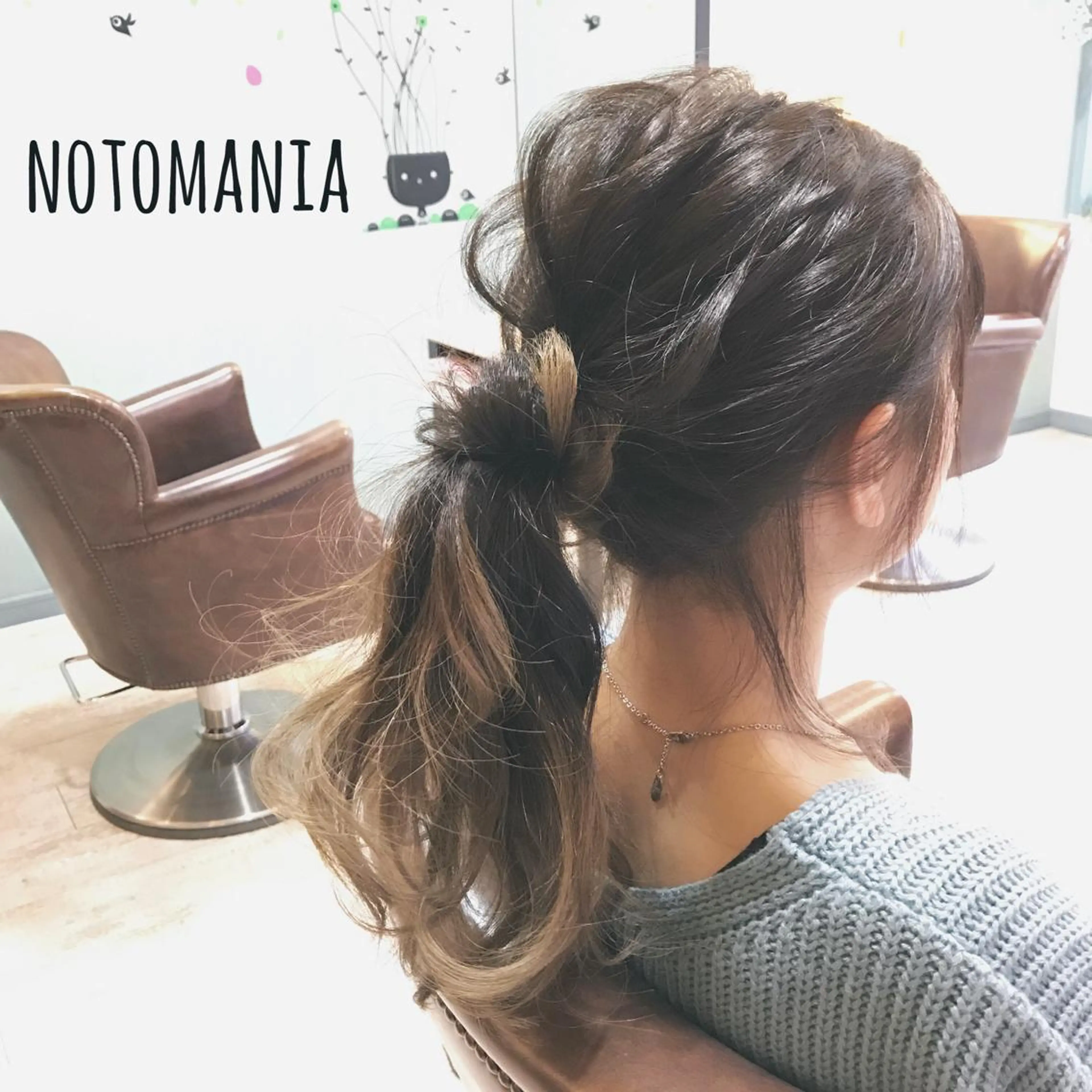 ミディアム セミロング ロング カラー ヘアアレンジ イシハラ アズサのヘアスタイル