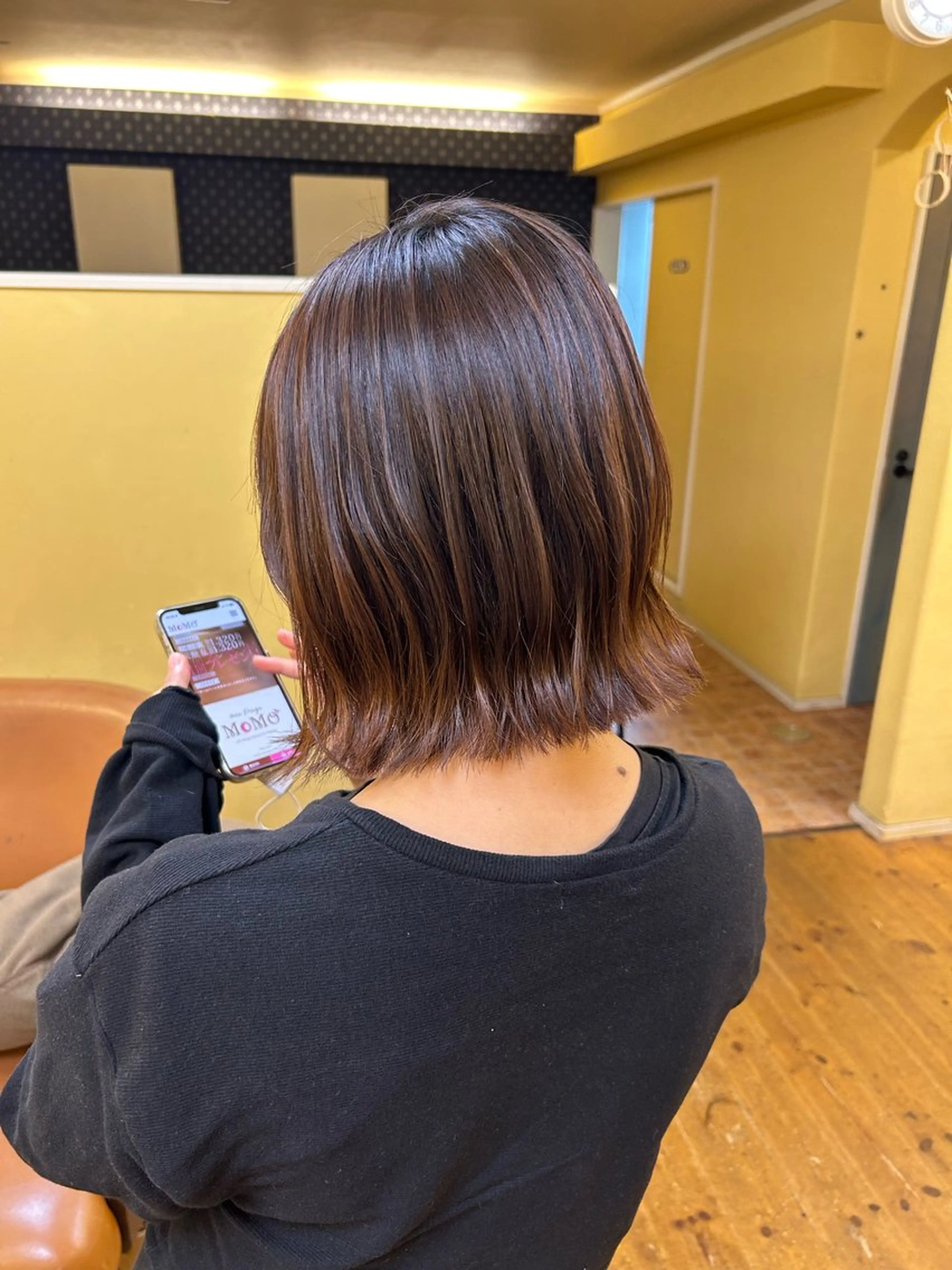 ミディアム MoMO/北三条駅 🌼Yuukaのヘアスタイル