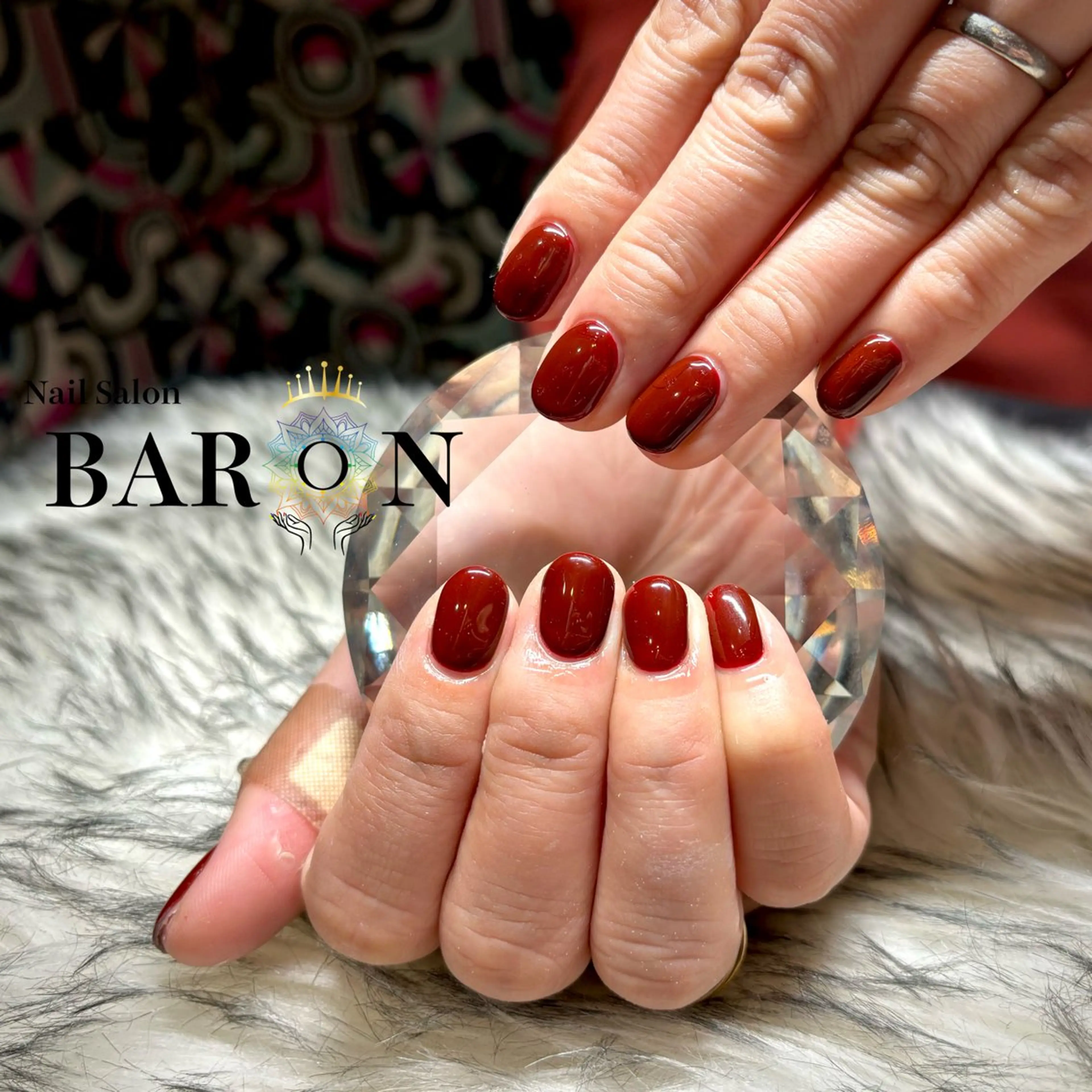 ネイル ボルドー ♛BARON♛ MANAのネイルデザイン
