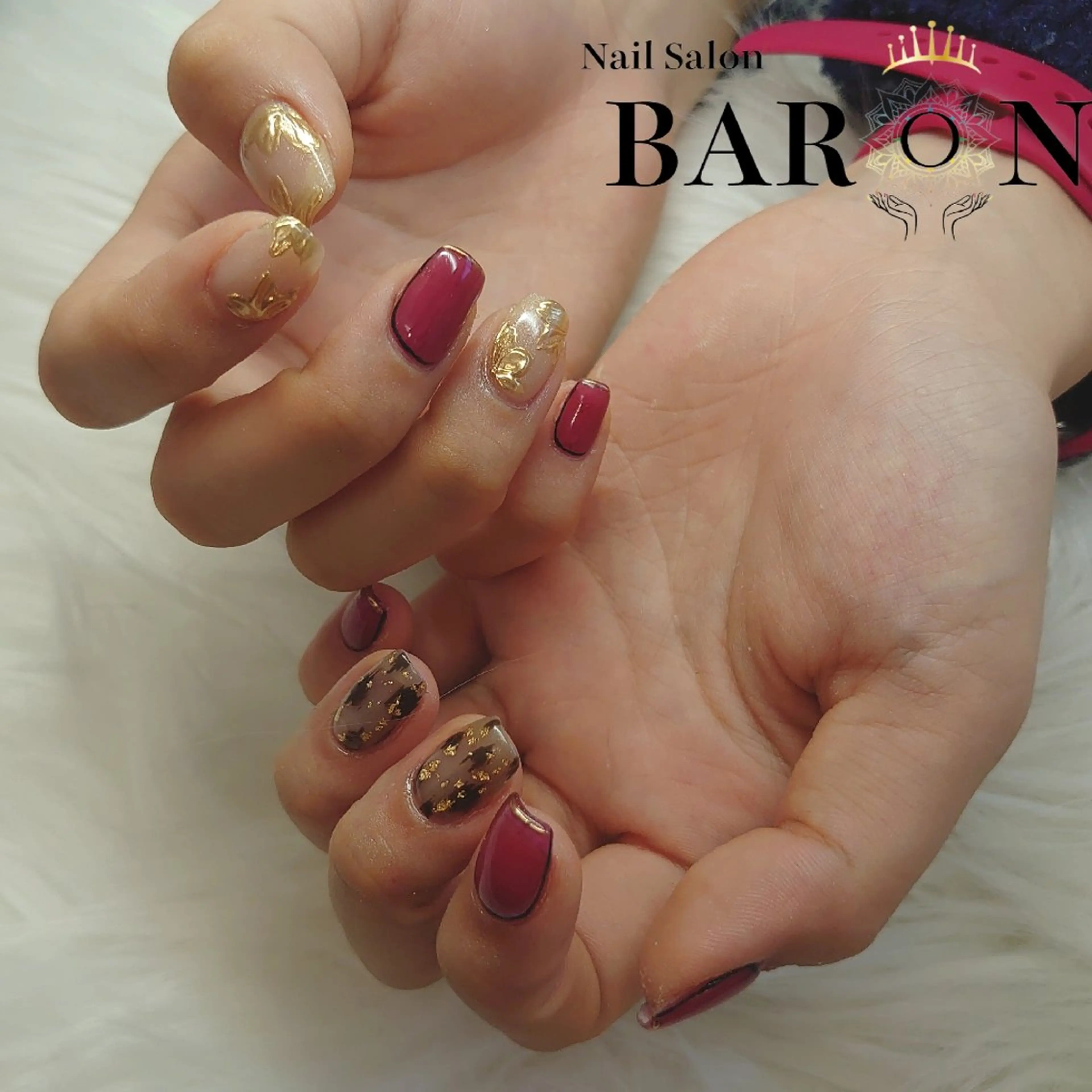 ネイル ミラーネイル 持ち込み ♛BARON♛ AOIのネイルデザイン