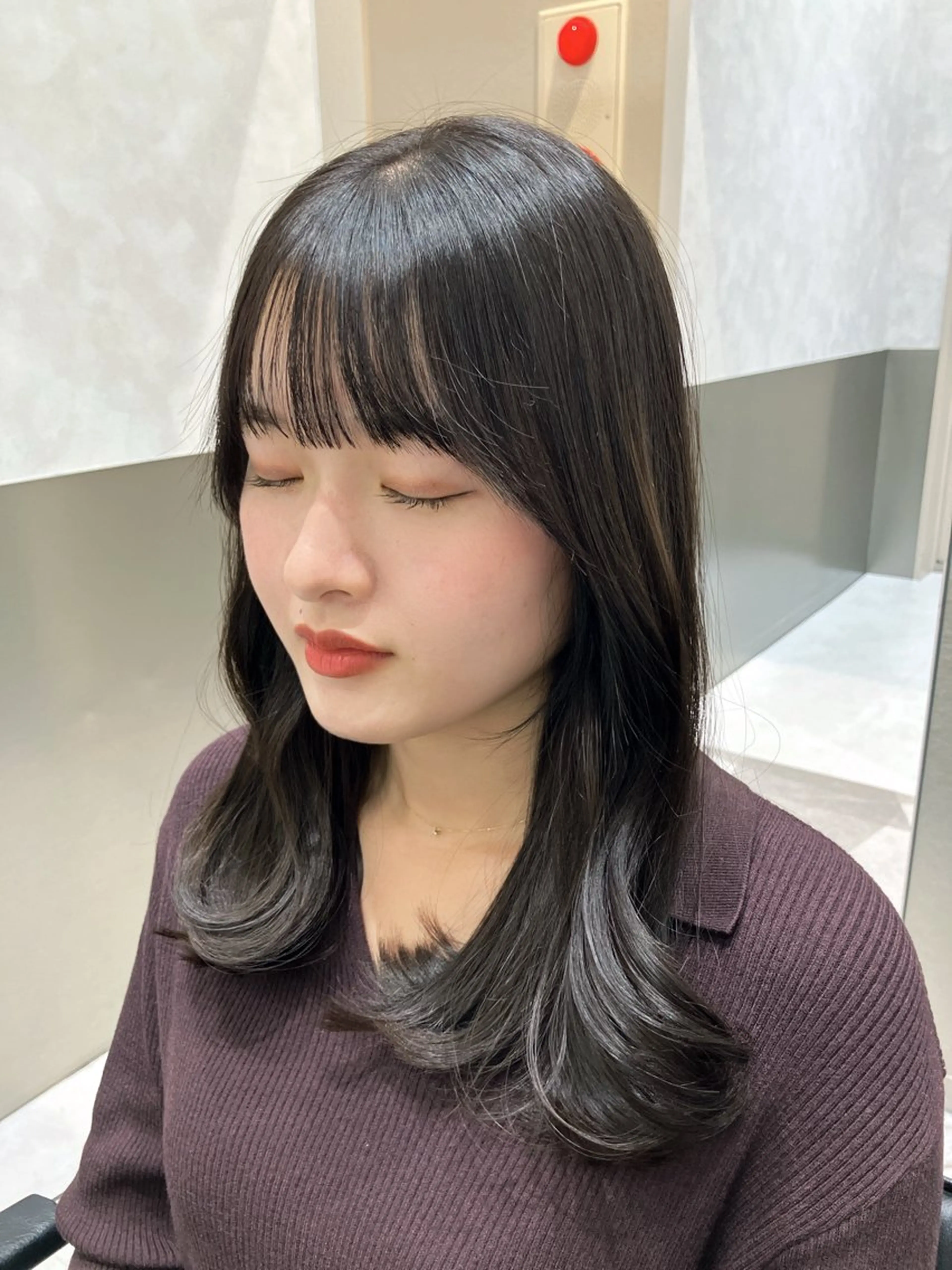 ロング カラー カット ヘアカラー トリートメント GO TODAY SHAIRE SALON原宿vita店舗所属・🩷完全マンツーマン 💖ASAHIのヘアスタイル