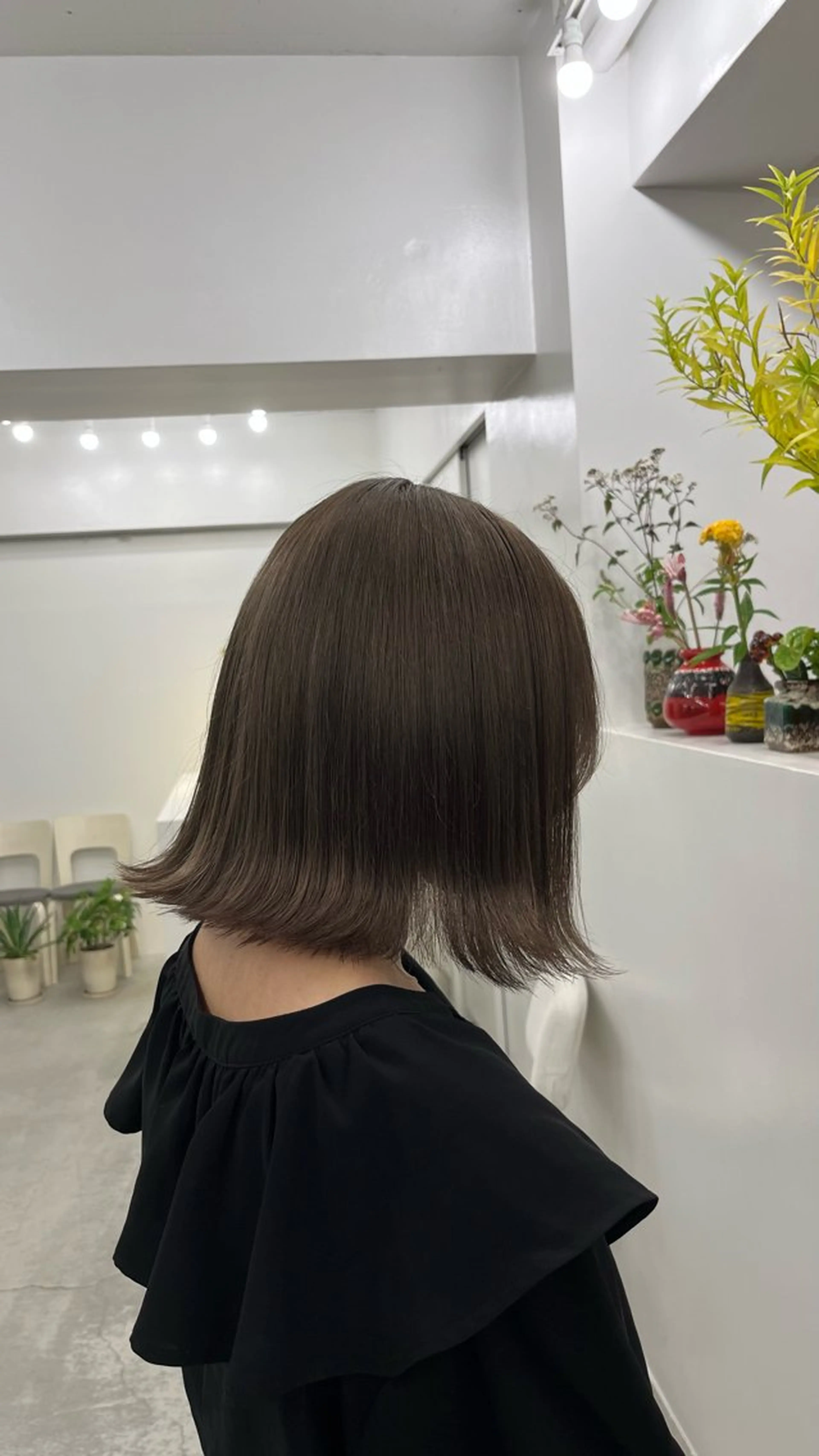 ミディアム カラー ミディアムパーマ グレージュ オリーブグレージュ オリーブグレー Hair Salon LUCEY所属・成田 最のヘアスタイル