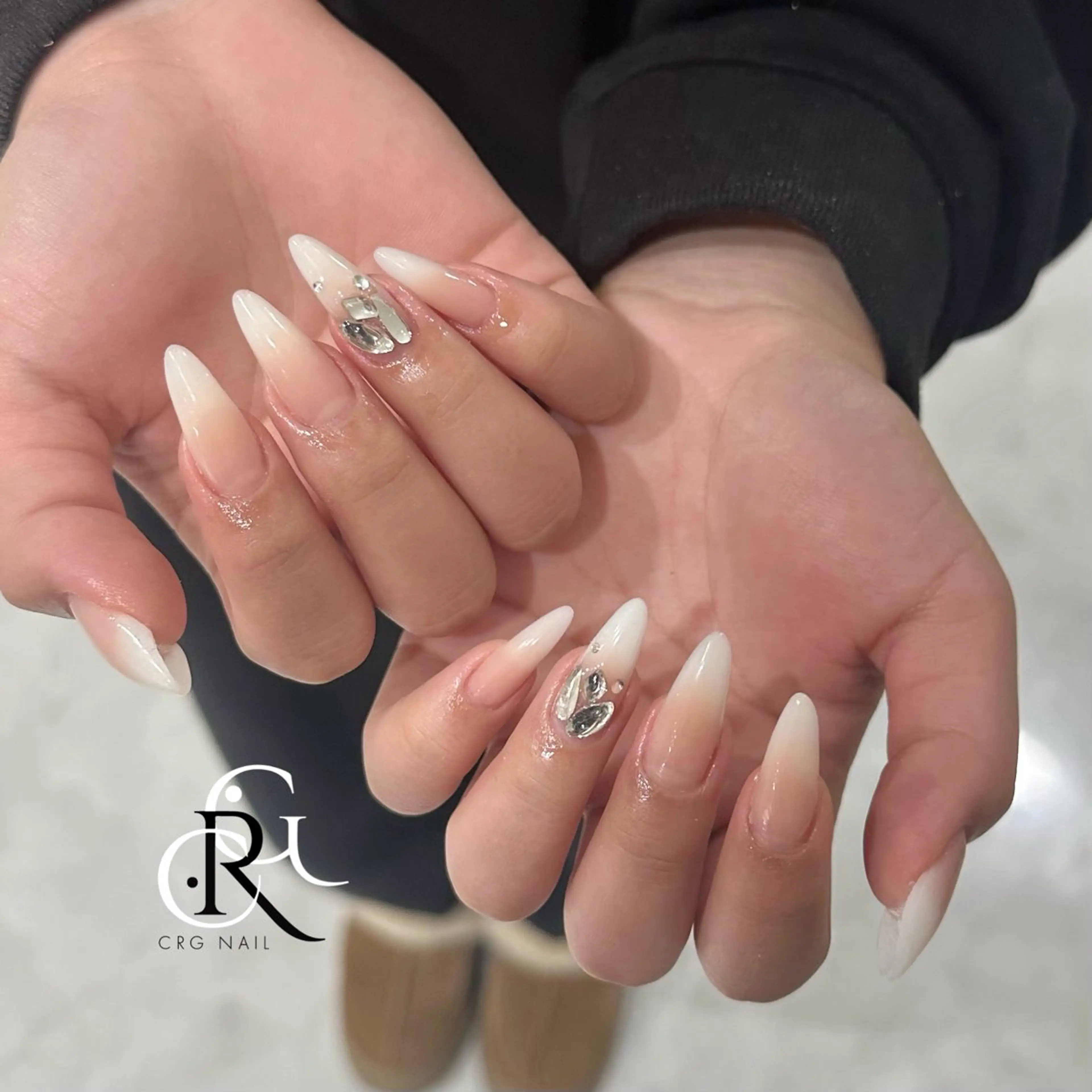 ネイル スカルプネイル シンプルネイル ハンドネイル CRGNAIL TOKOのネイルデザイン