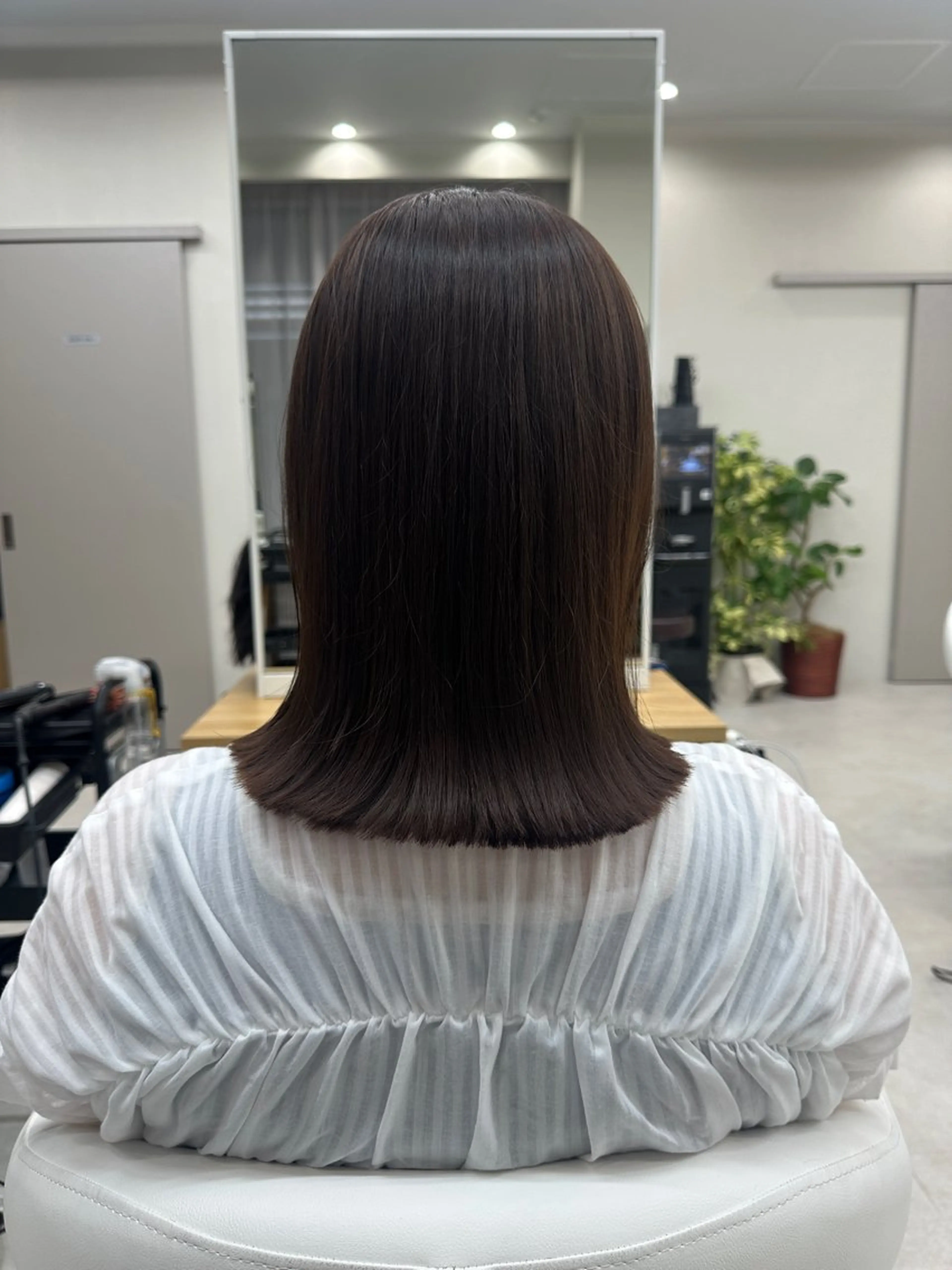 ミディアム カラー カット ヘアカラー Aura所属・丸山 心 / 艶カラーのヘアスタイル