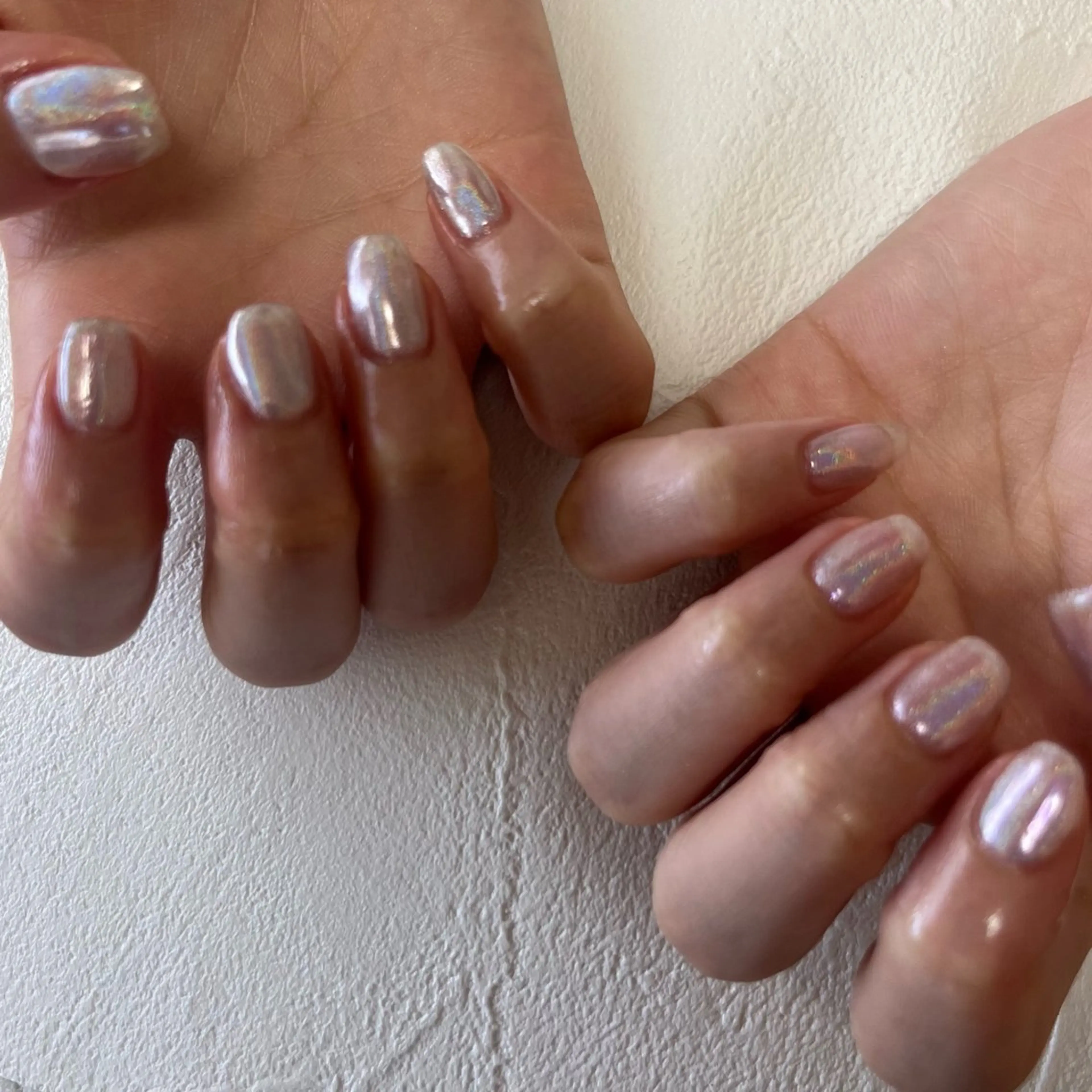 ネイル オーロラネイル ジェルネイル マグネットネイル ミラーネイル tamu nail 　金町のネイルデザイン