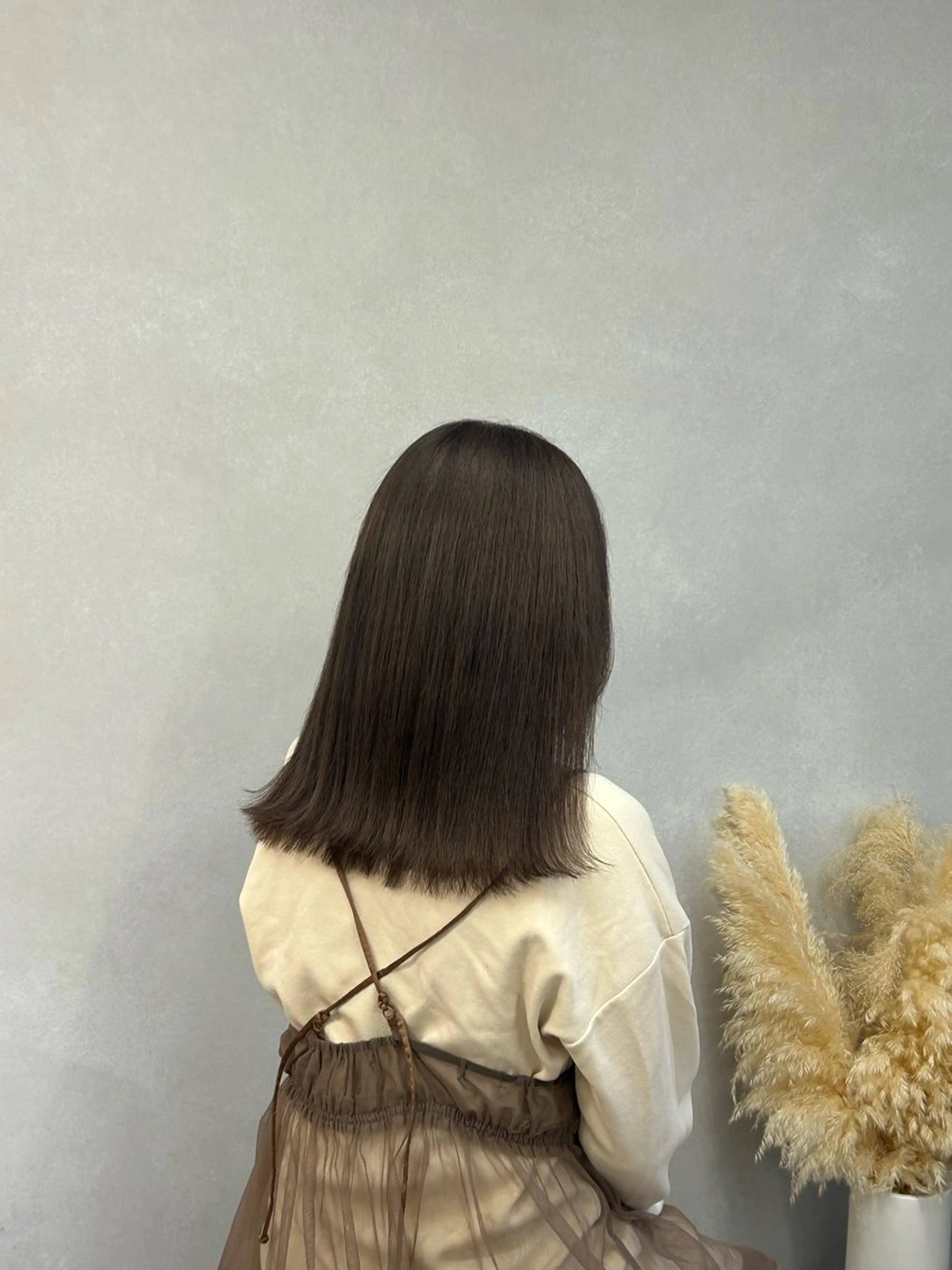 セミロング カラー ベージュカラー 暖色･似合わせカラー (廣石沙英🎀)のヘアスタイル