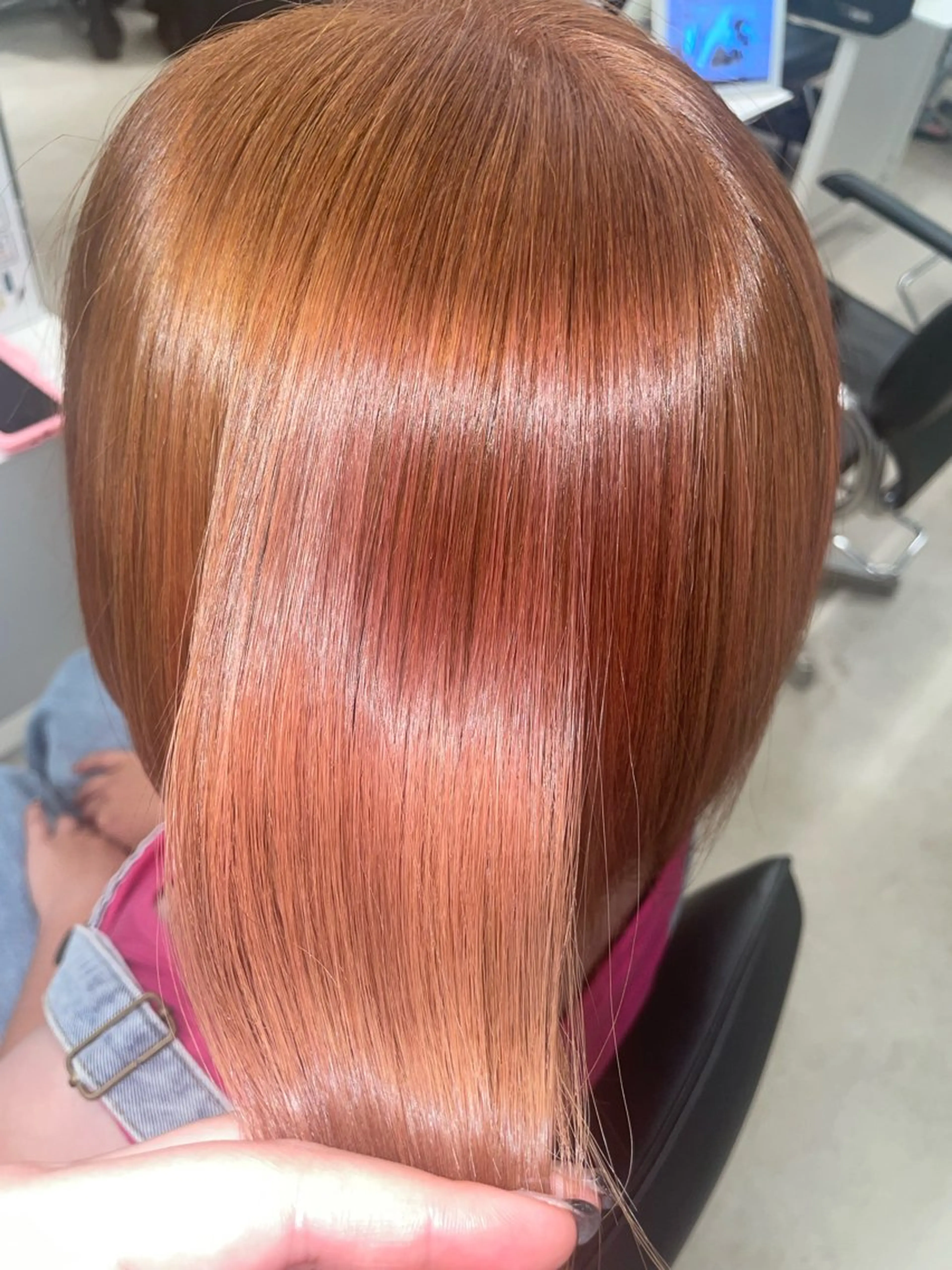 カラー ブリーチ ブラウンカラー ブリーチなしカラー オレンジ acoron.新宿所属・🎀モデル様募集中/ Rena🐈‍⬛🤍のヘアスタイル