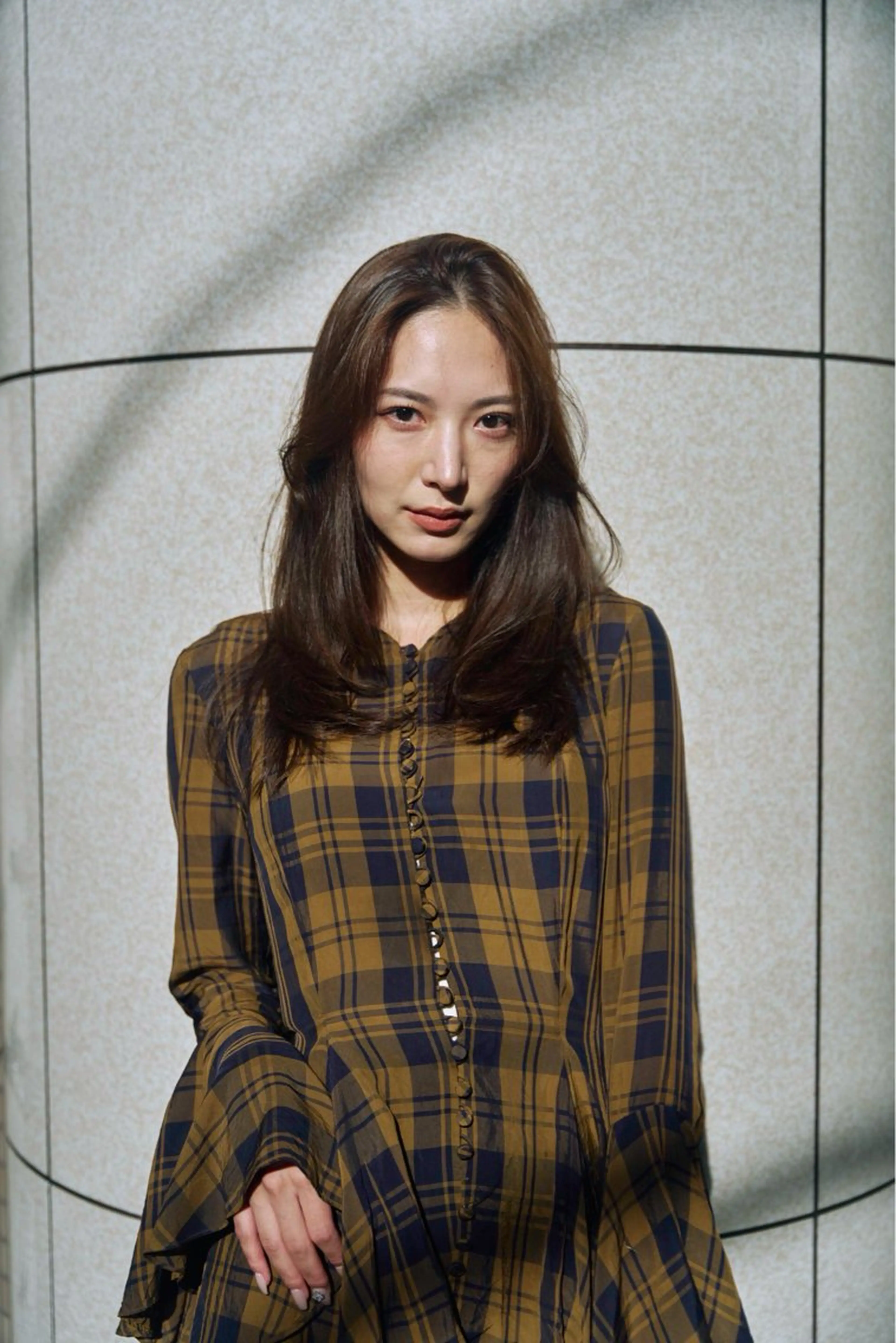 セミロング カラー カット ヘアカラー レイヤー/柔色 カラー/SAkiのヘアスタイル